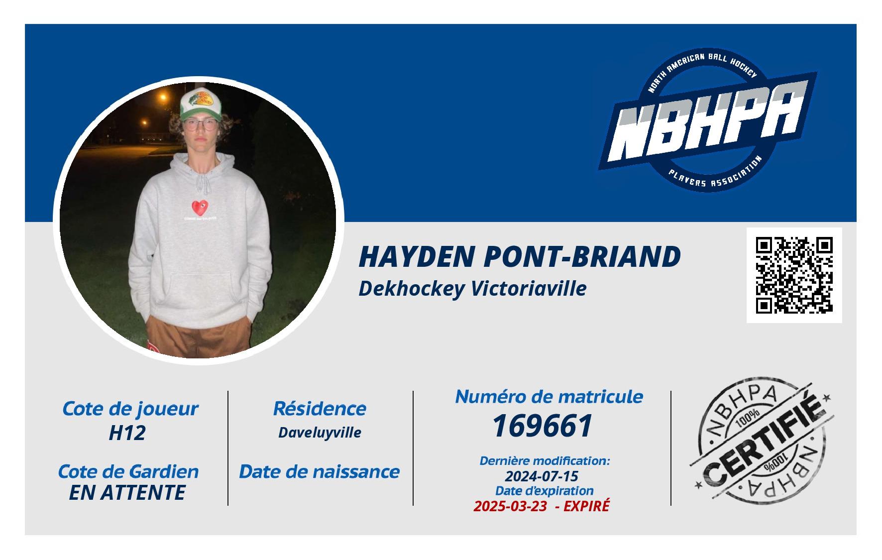 Hayden Pont-briand