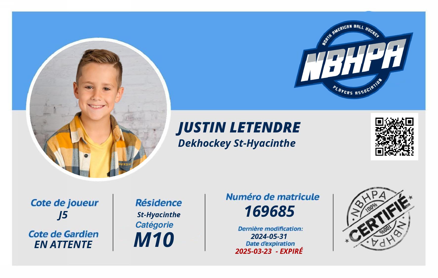 Justin Letendre