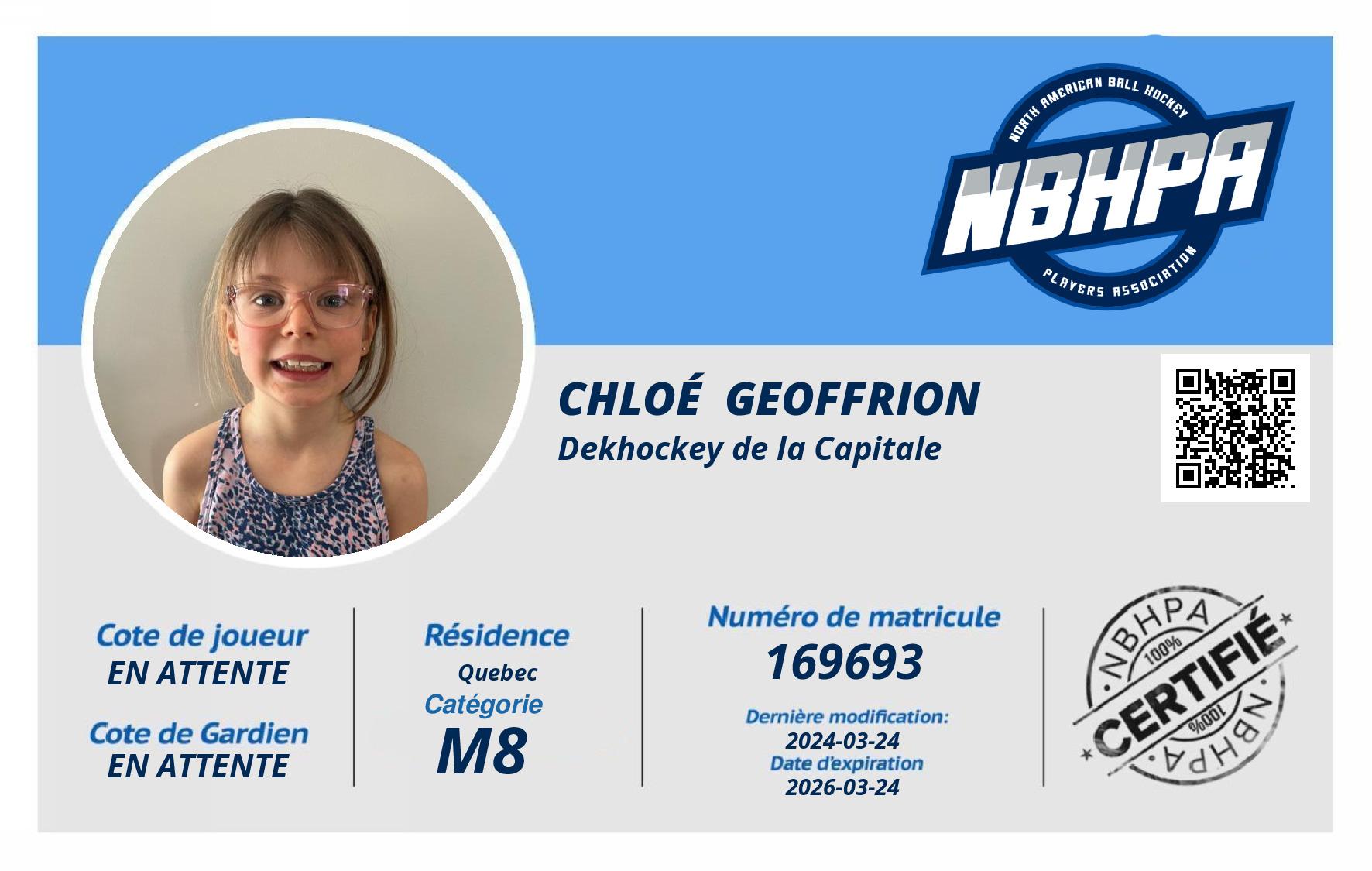 Chloé  Geoffrion 