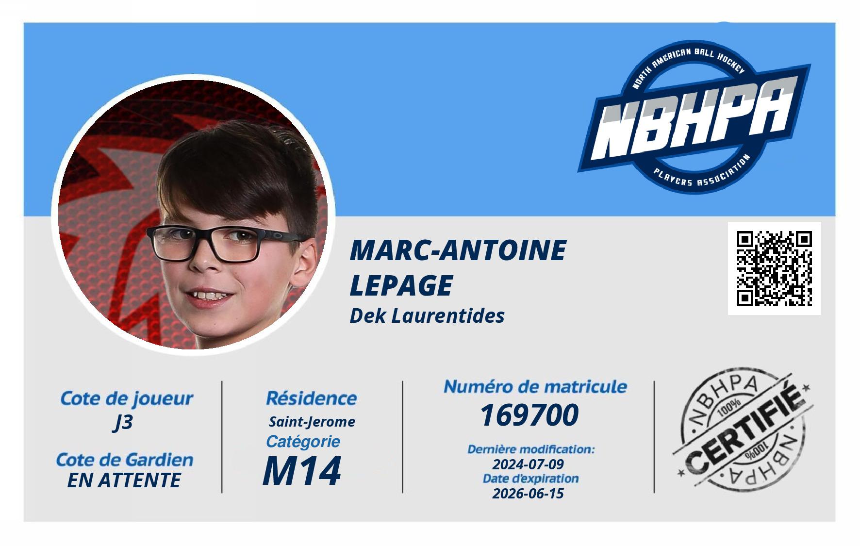 Marc-Antoine  Lepage 