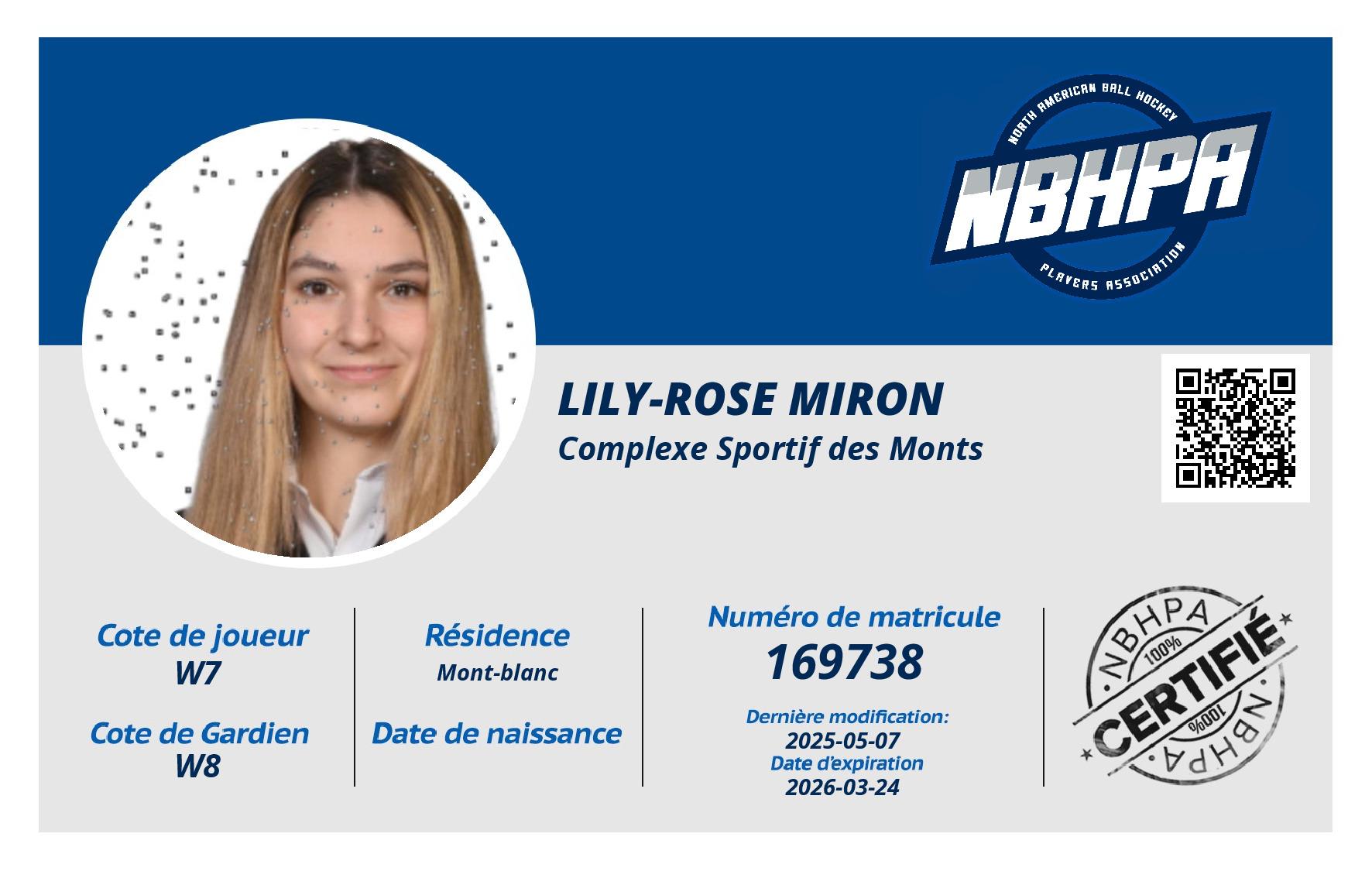 Lily-Rose Miron 