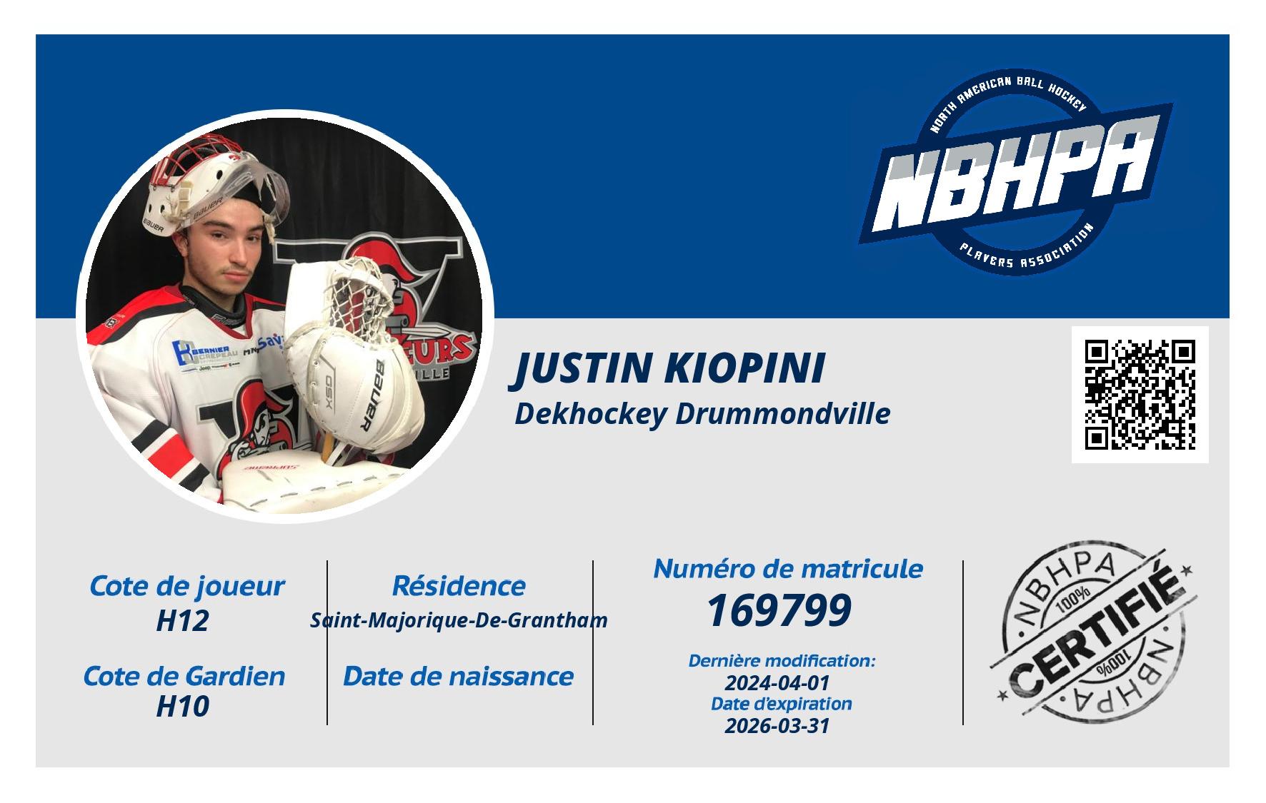 Justin Kiopini