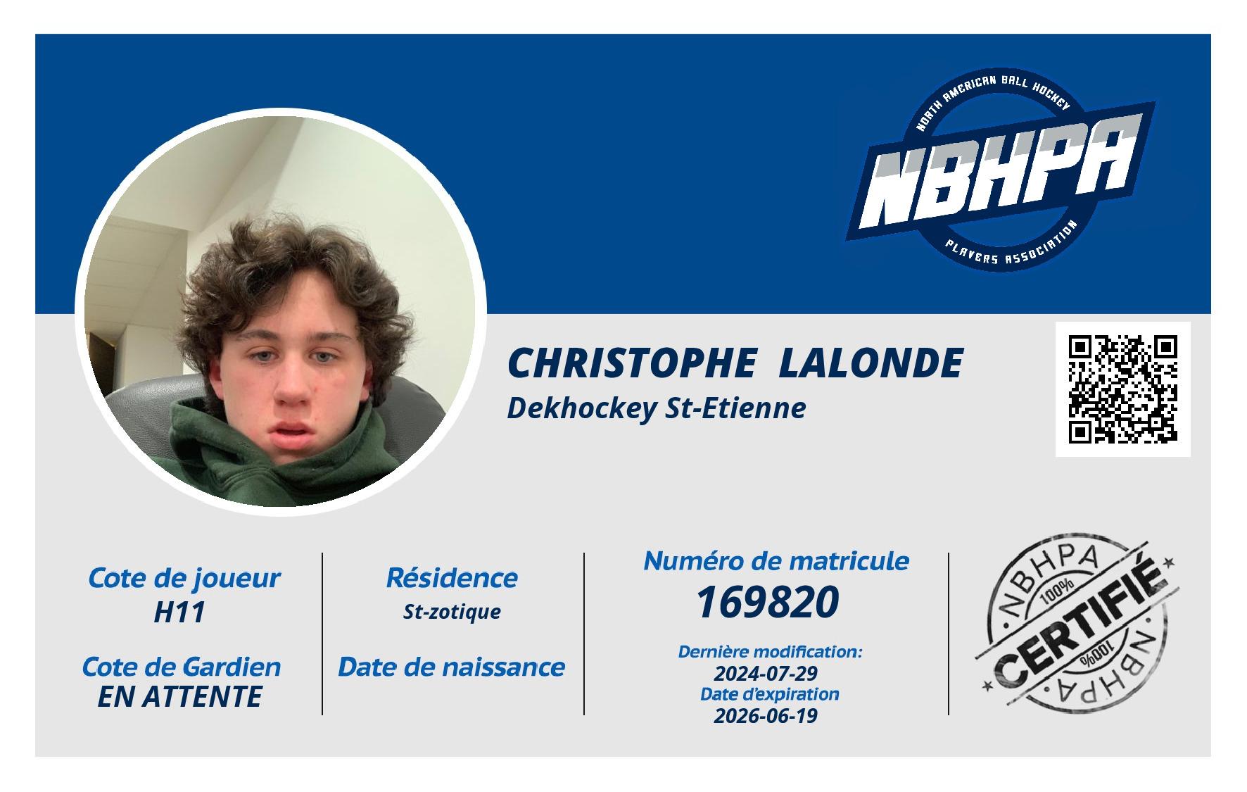 Christophe  Lalonde