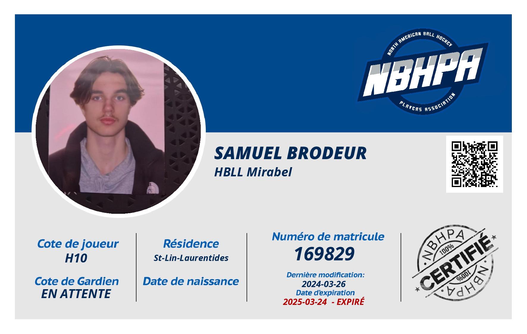Samuel Brodeur