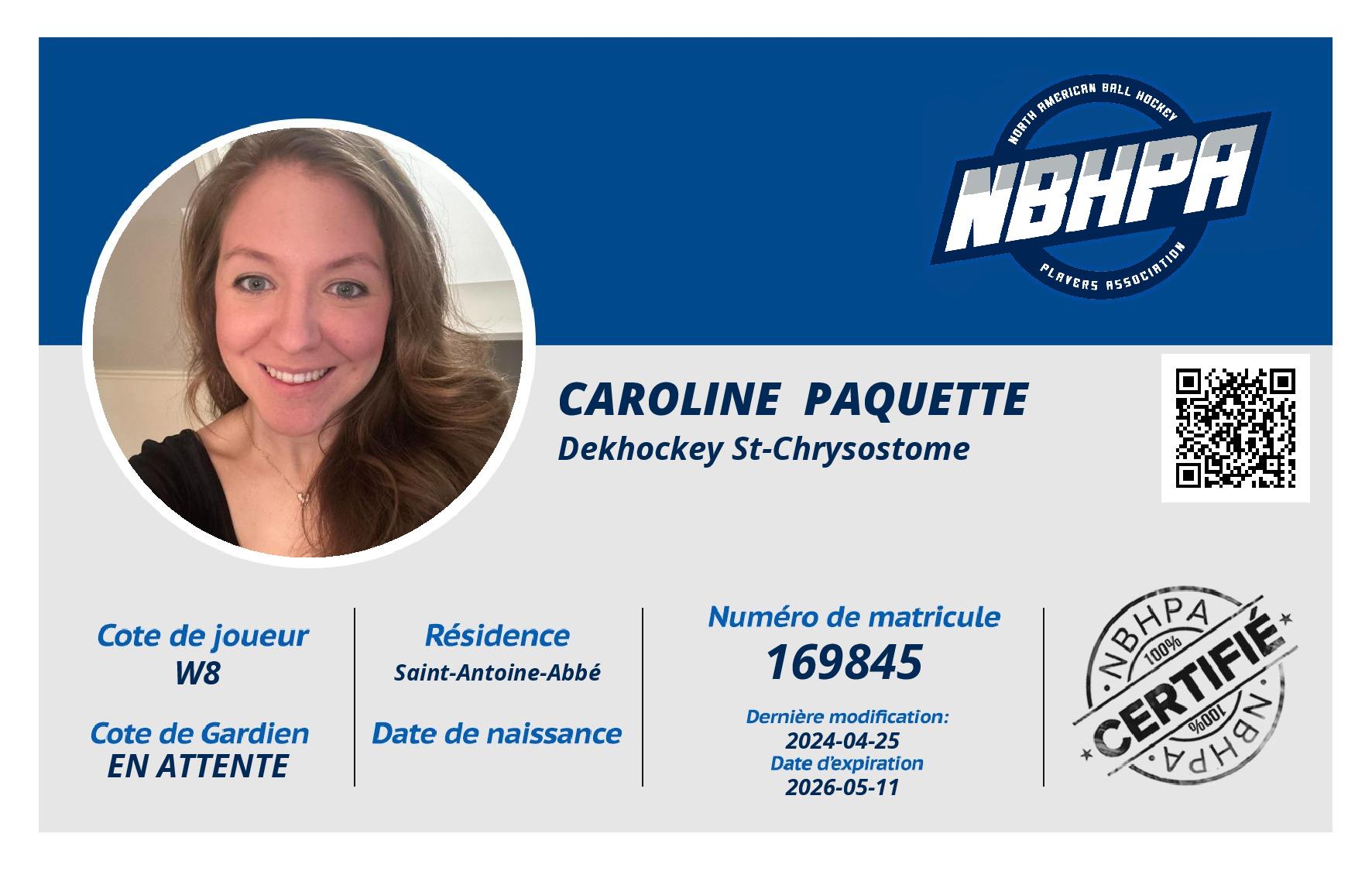 Caroline  Paquette