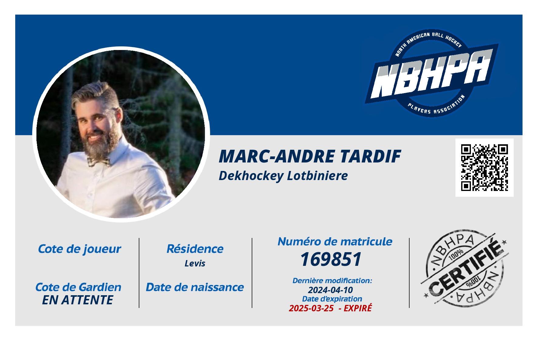 Marc-Andre Tardif