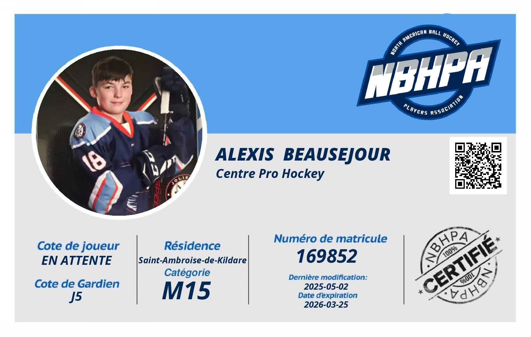 Alexis  Beausejour 
