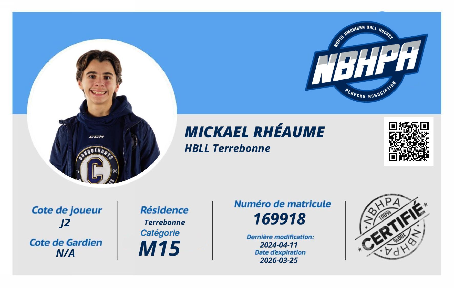 Mickael Rhéaume