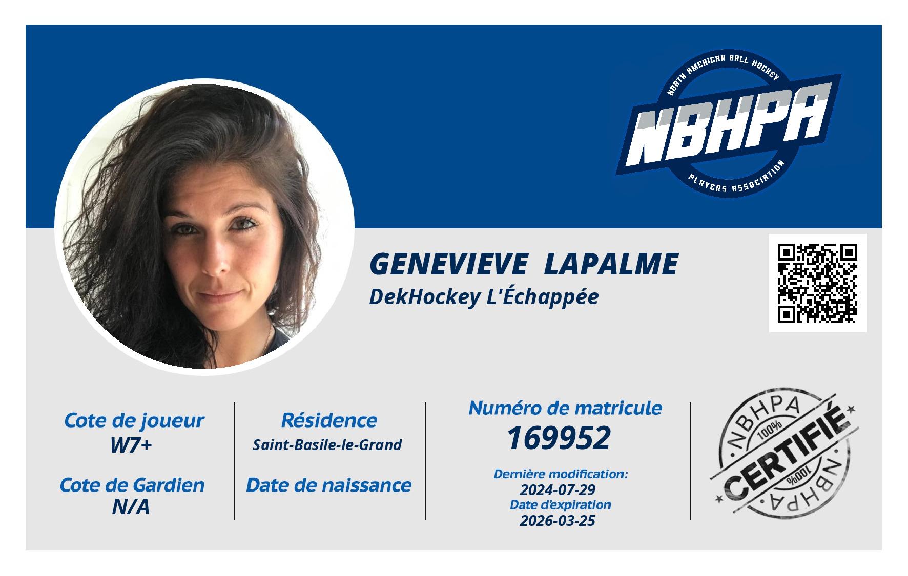Genevieve  Lapalme 