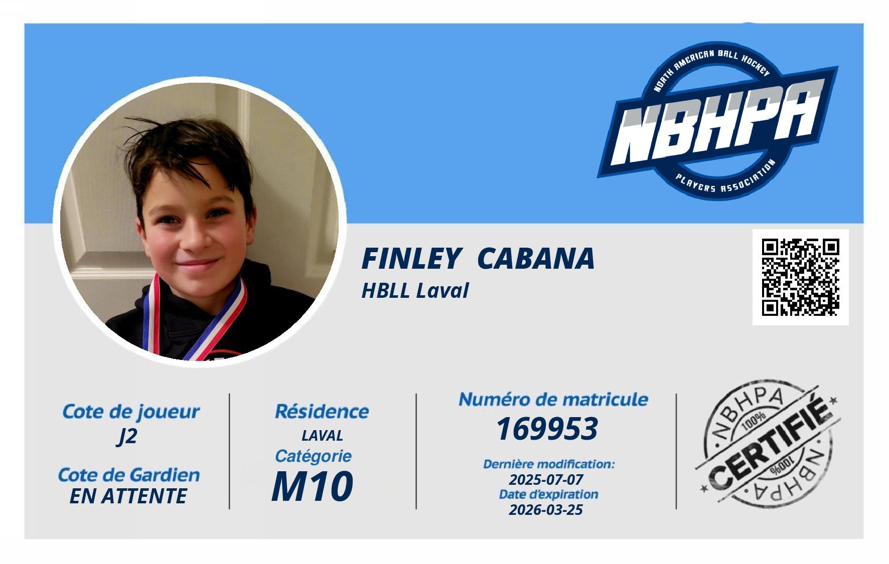 Finley  Cabana