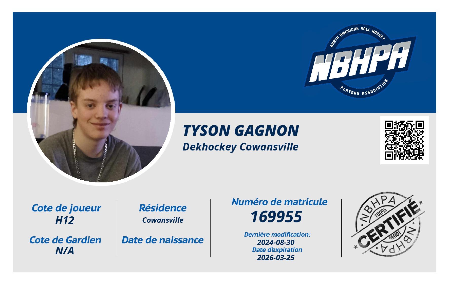 Tyson Gagnon