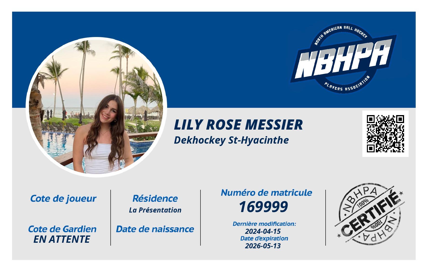 Lily Rose Messier 