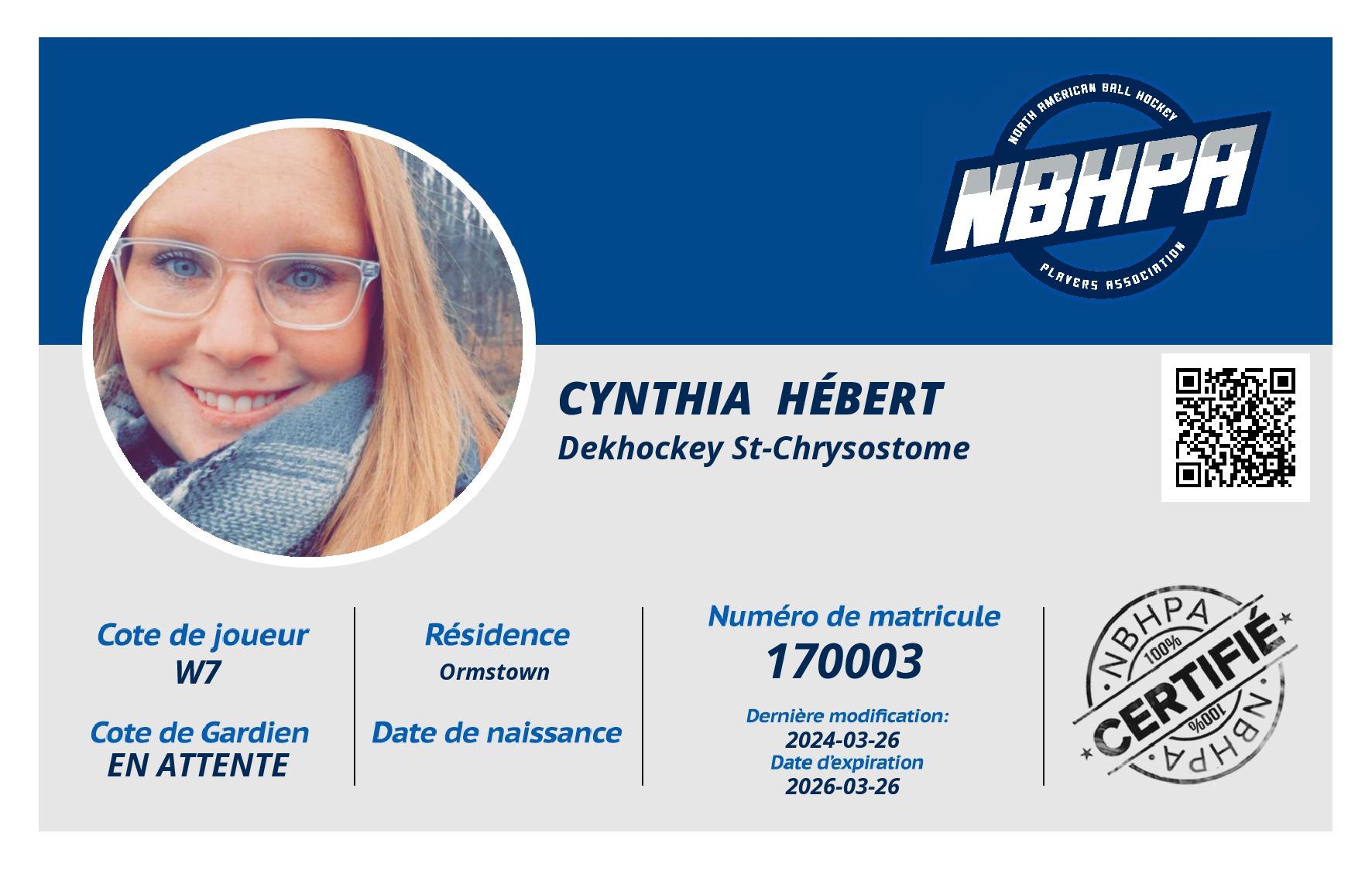 Cynthia  Hébert 