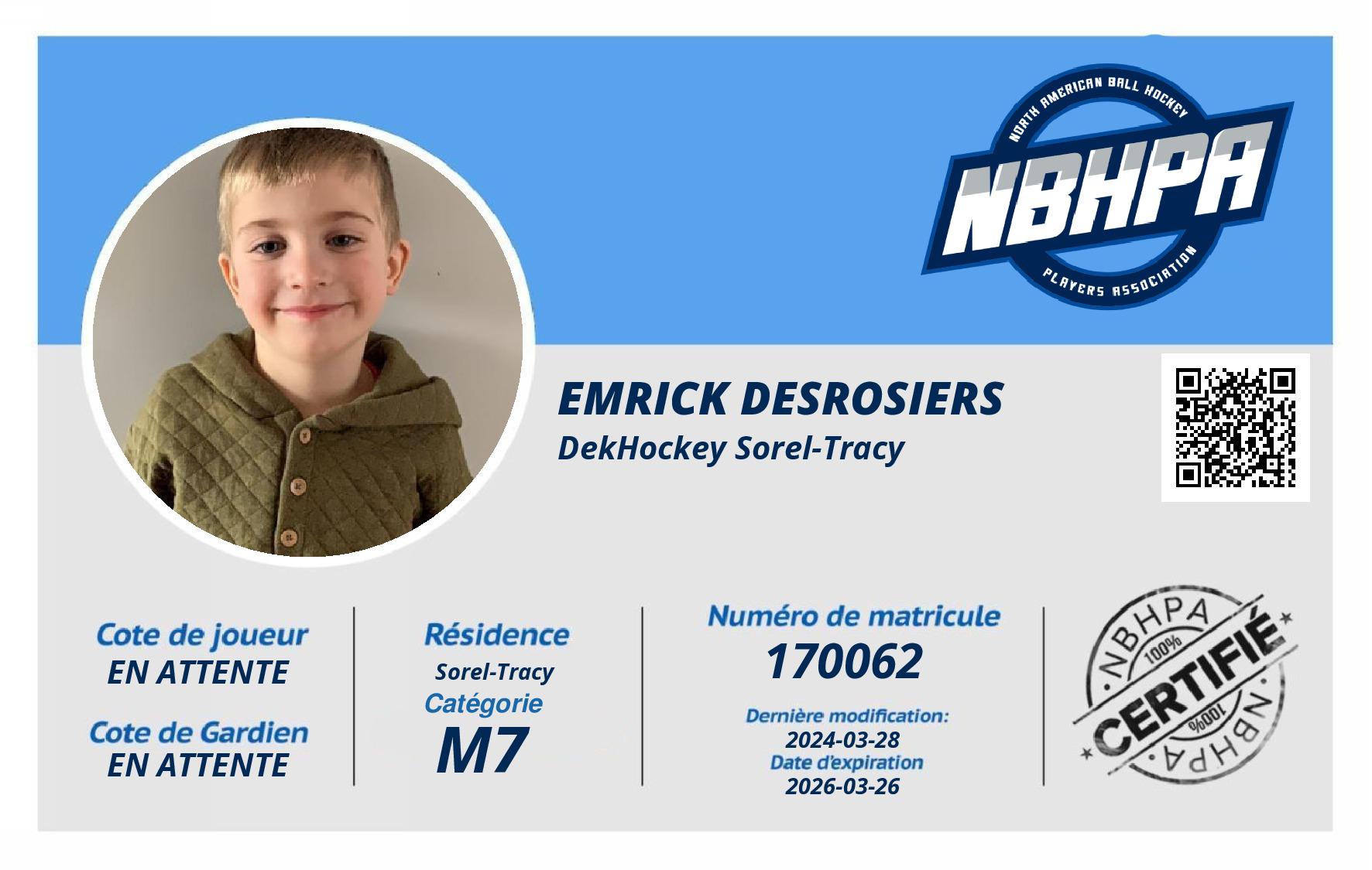Emrick Desrosiers