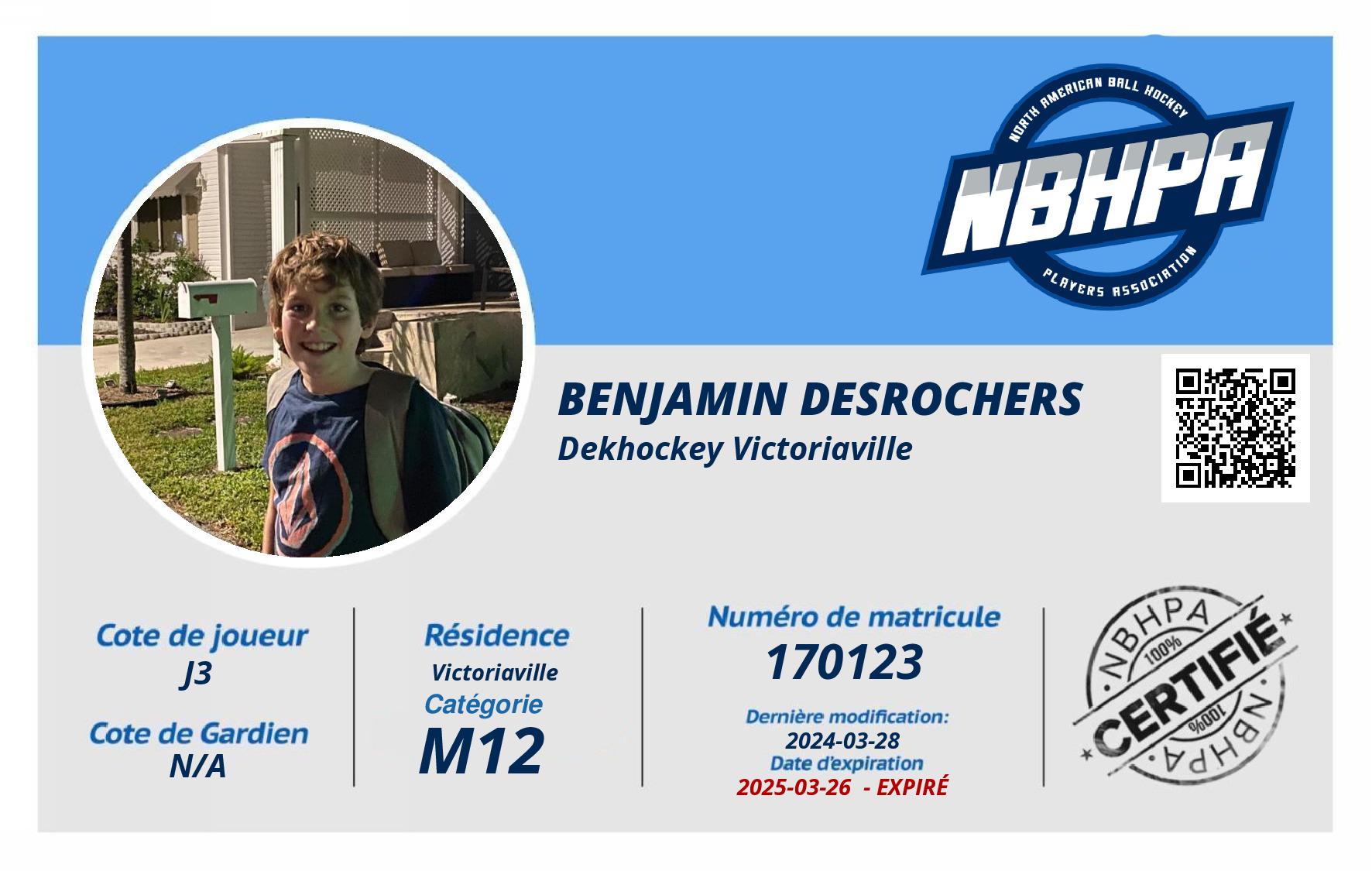 Benjamin Desrochers