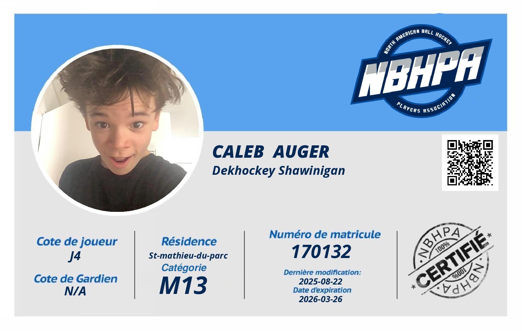 Caleb  Auger