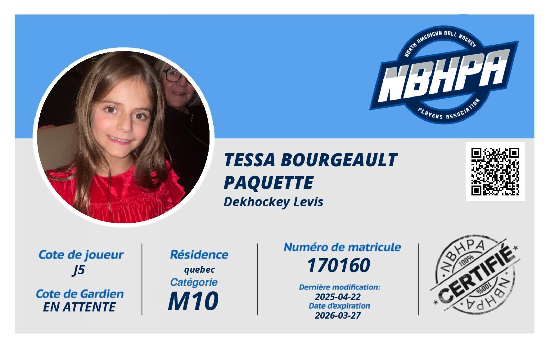 Tessa Bourgeault Paquette