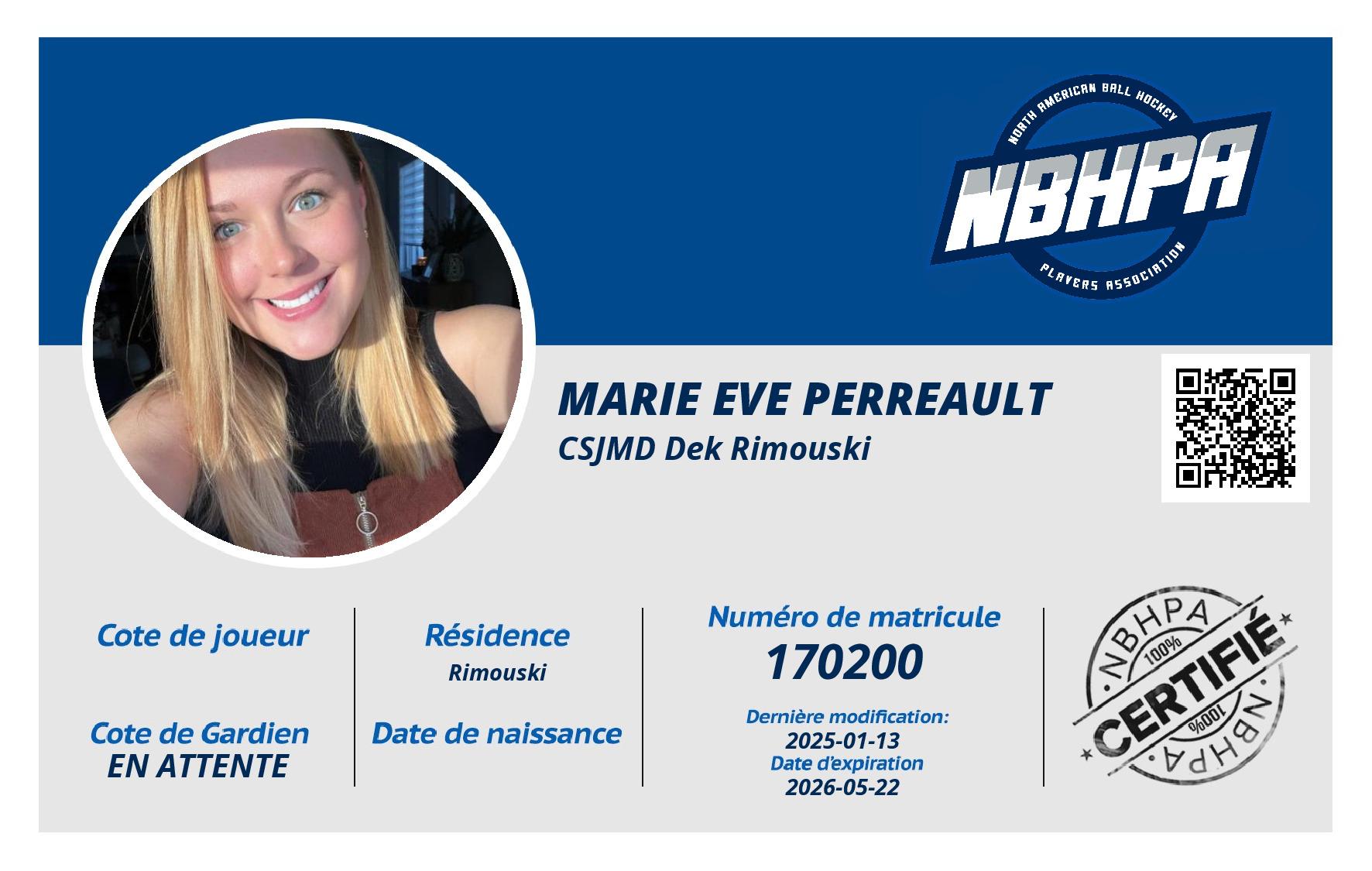 Marie Eve Perreault