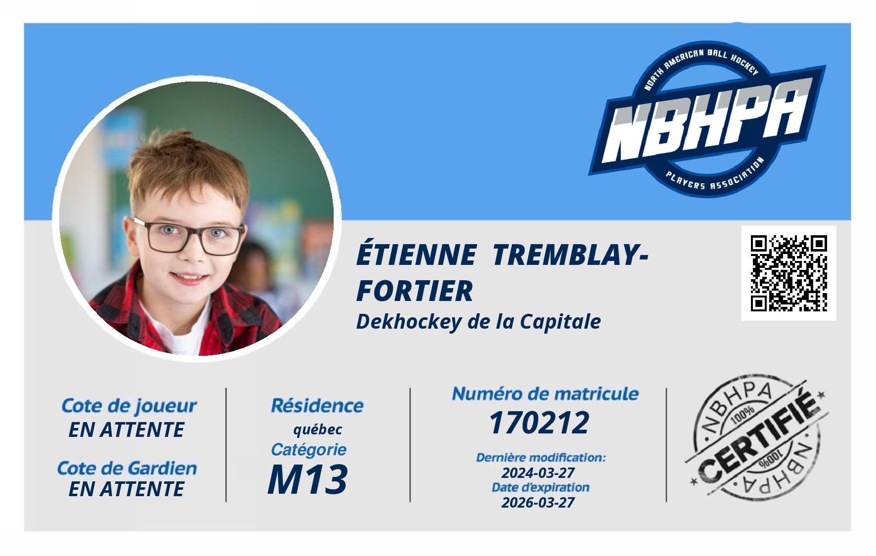 Étienne  Tremblay-Fortier 