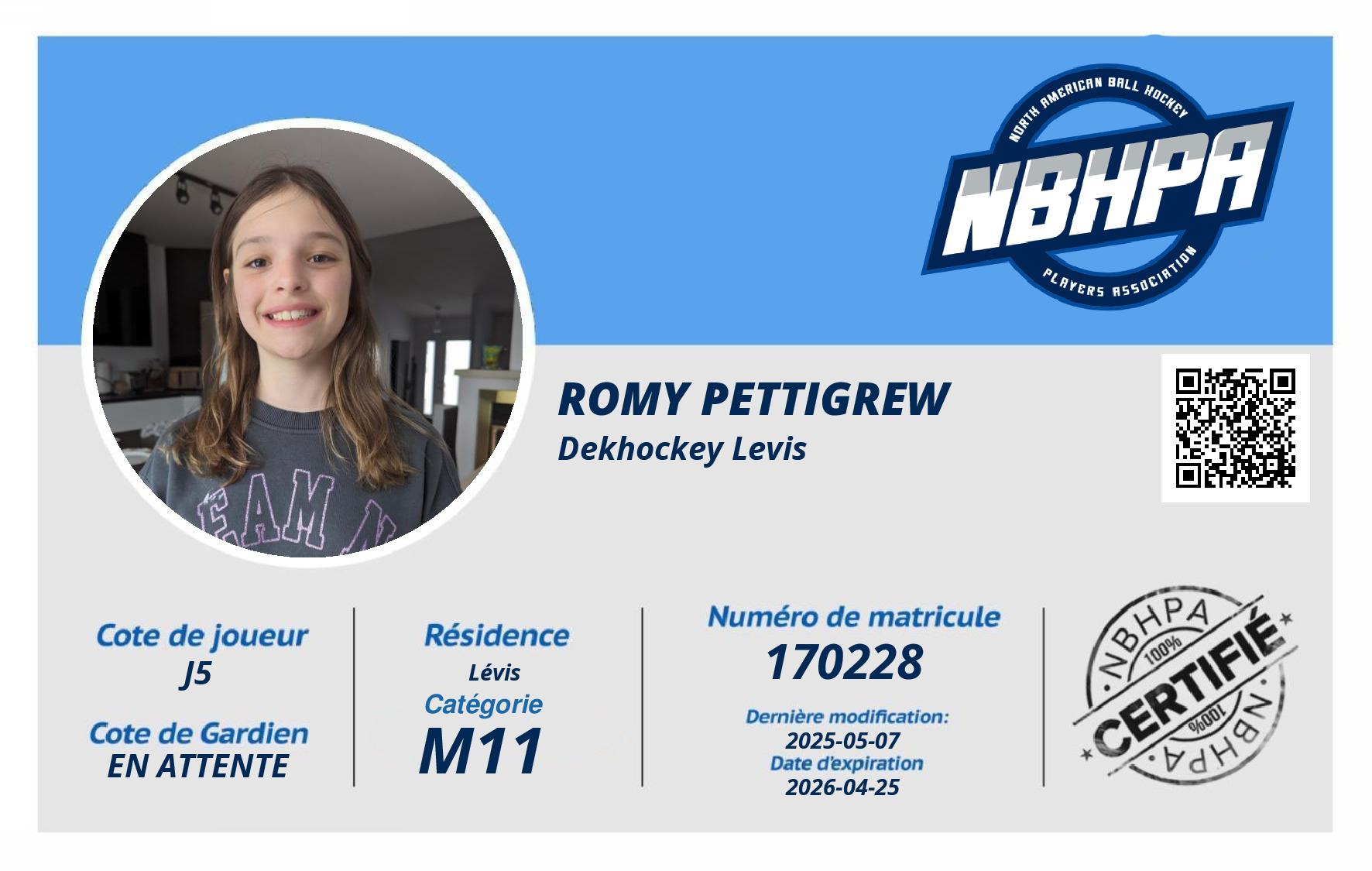 Romy Pettigrew 