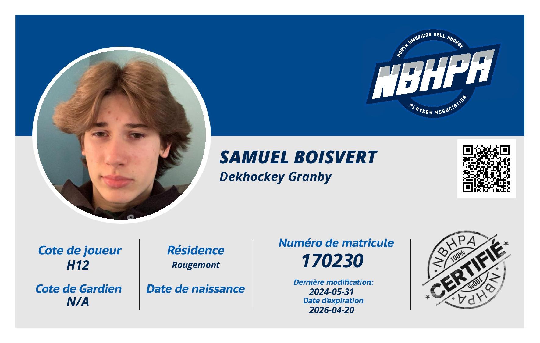 Samuel Boisvert
