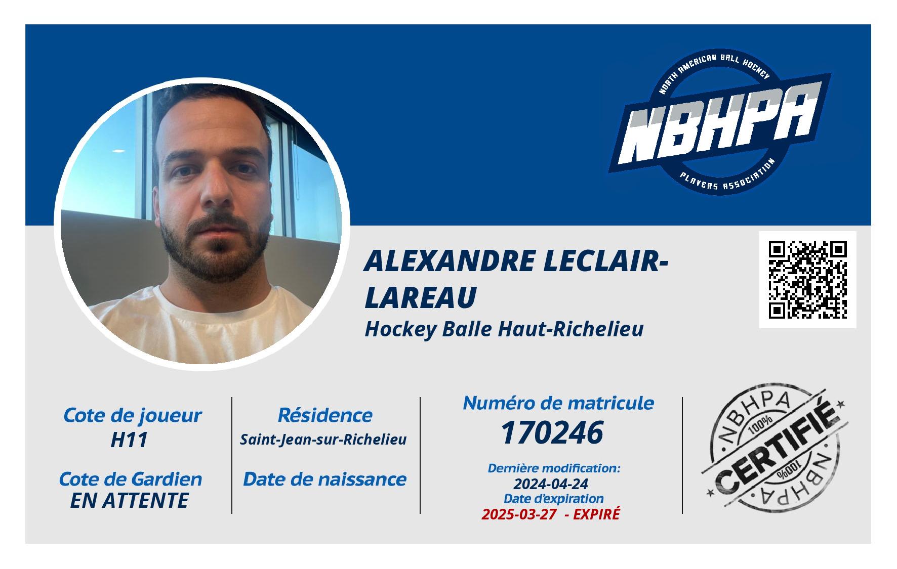 Alexandre Leclair-Lareau
