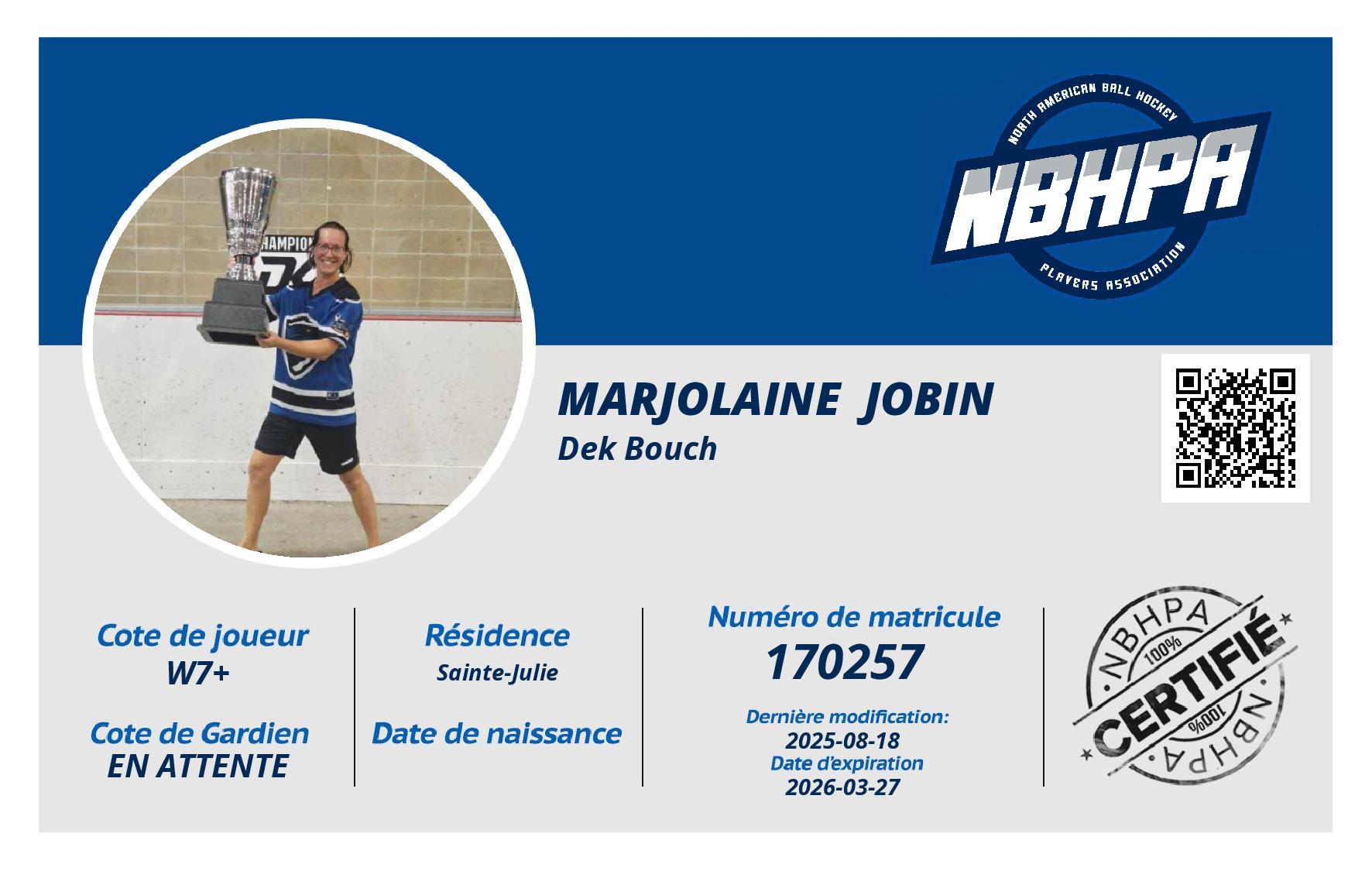 Marjolaine  Jobin 