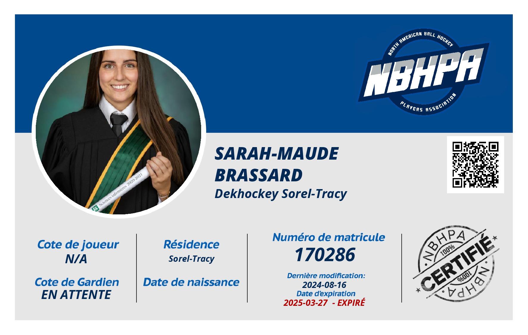 Sarah-Maude Brassard