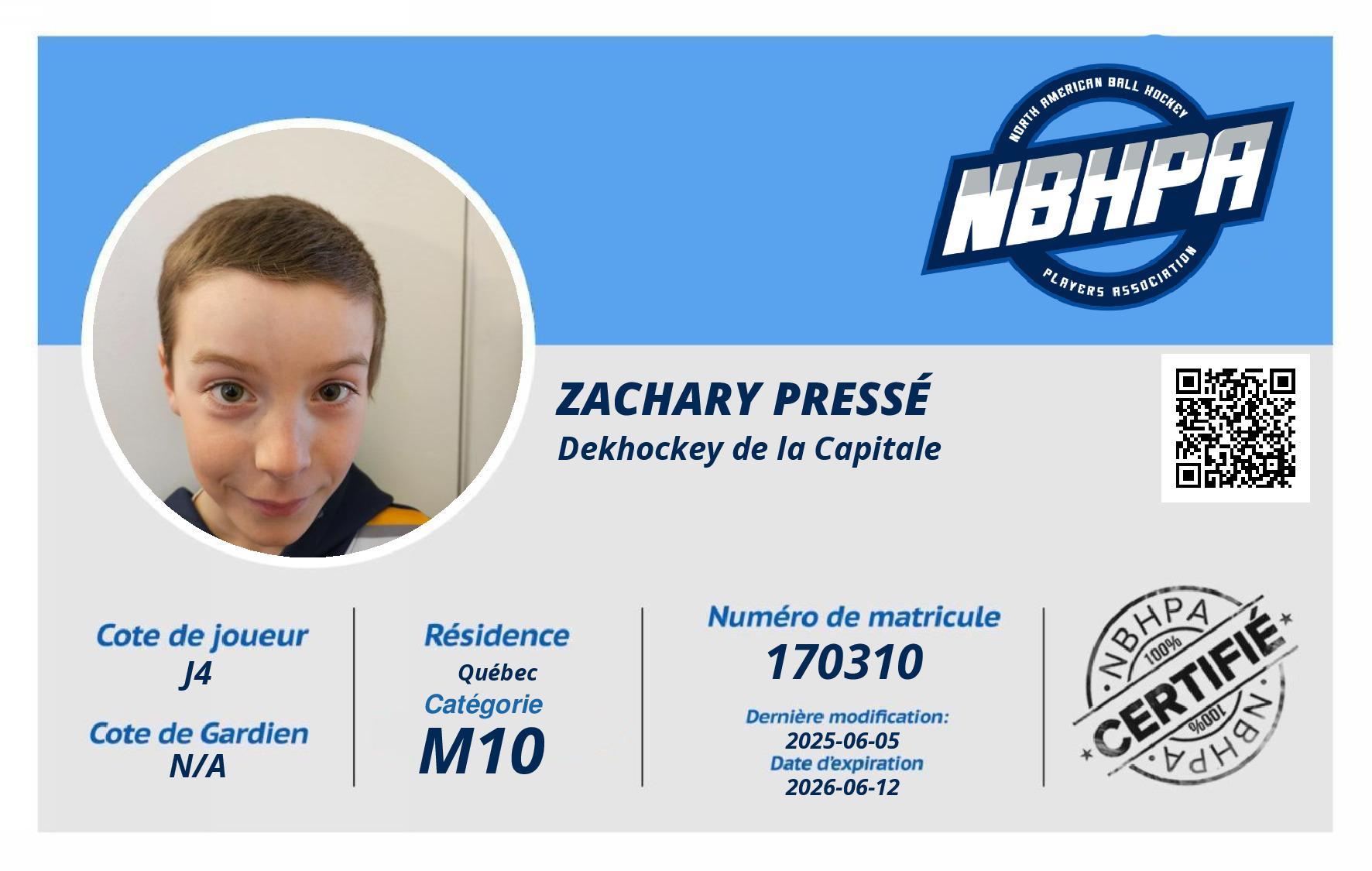 Zachary Pressé