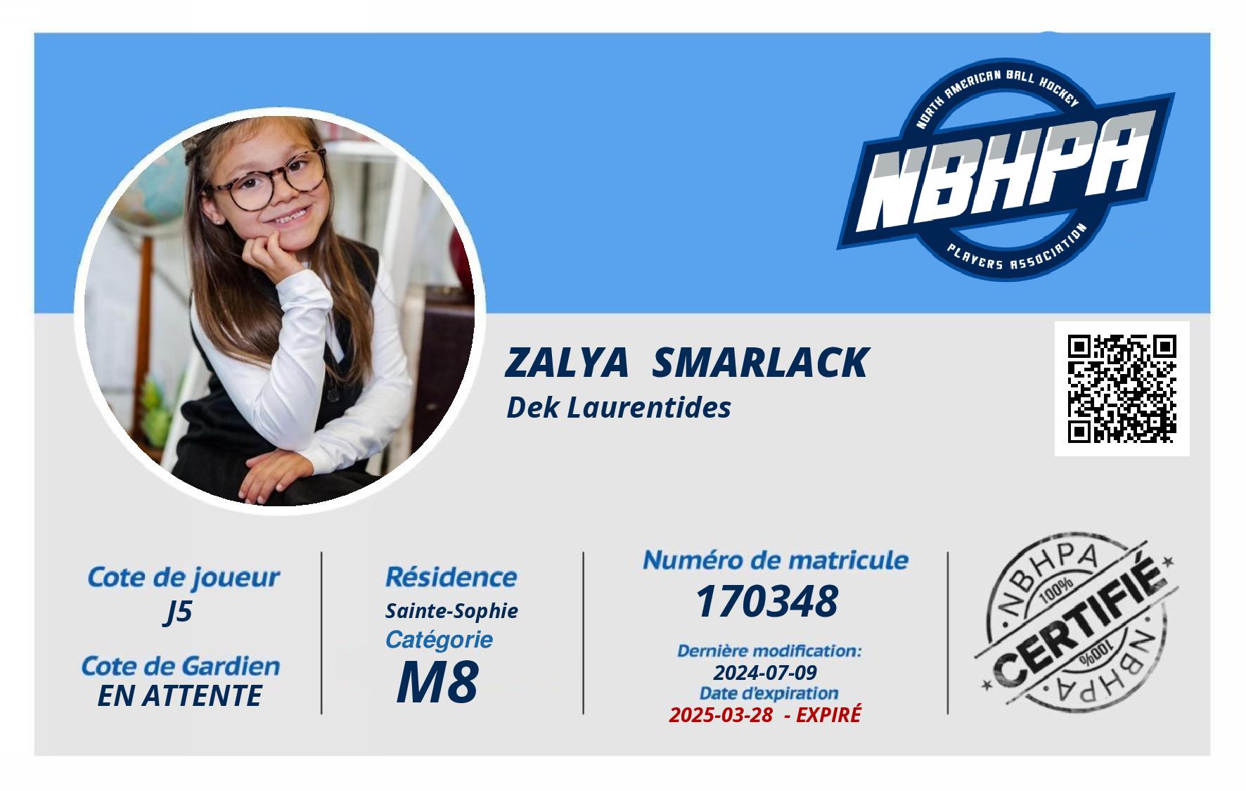 Zalya  Smarlack