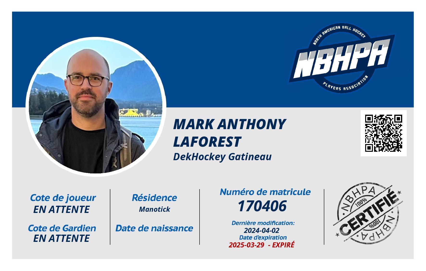 Mark Anthony Laforest