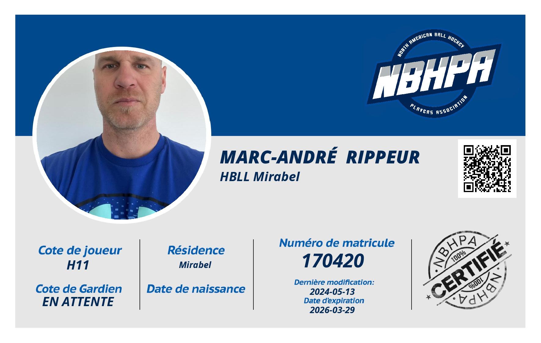 Marc-André  Rippeur 