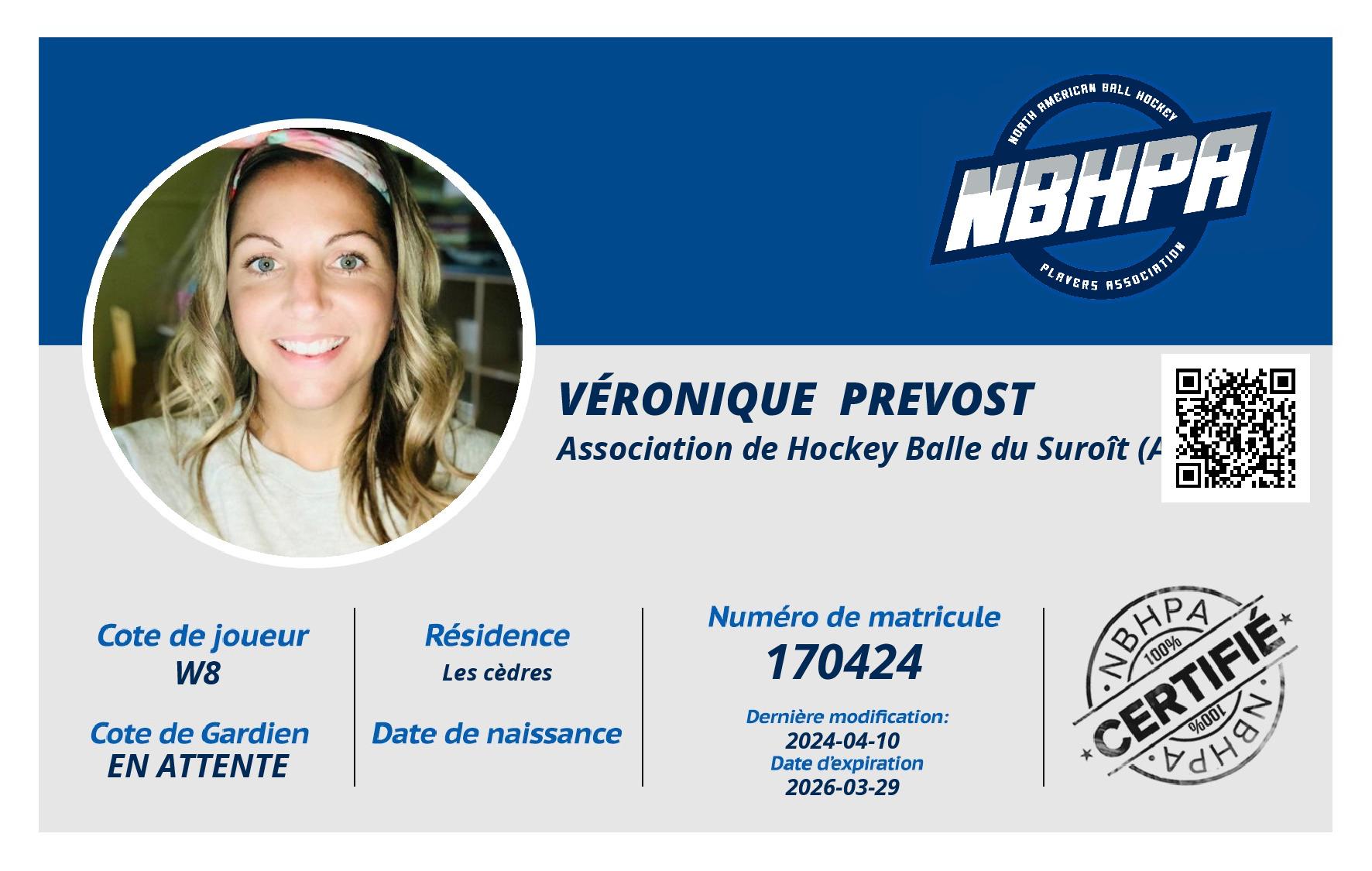 Véronique  Prevost