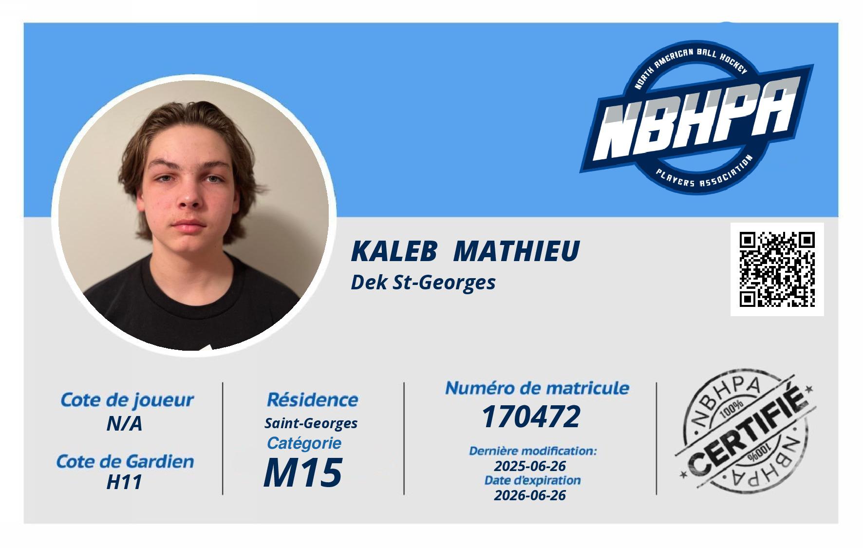 Kaleb  Mathieu 