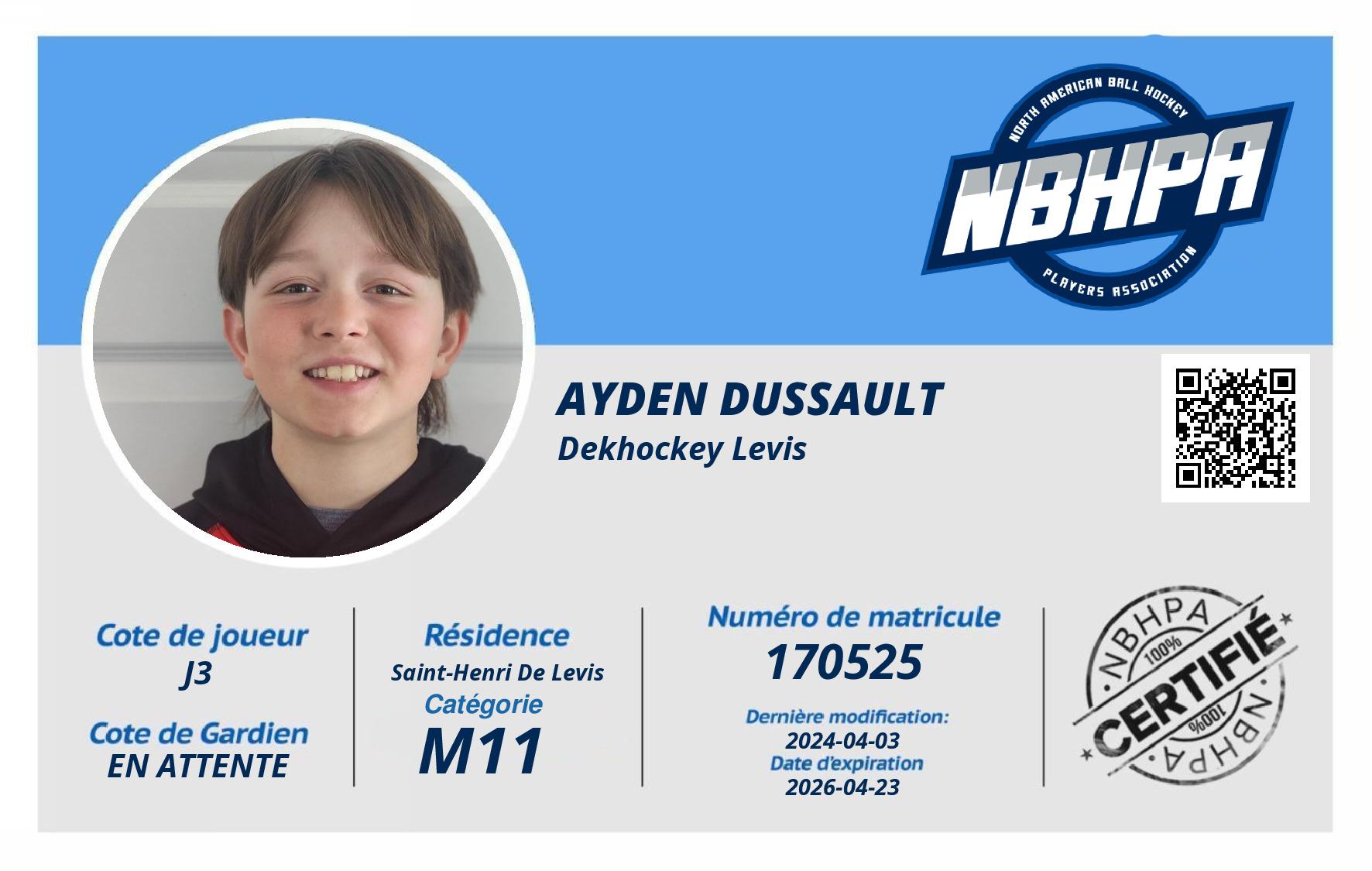 Ayden Dussault
