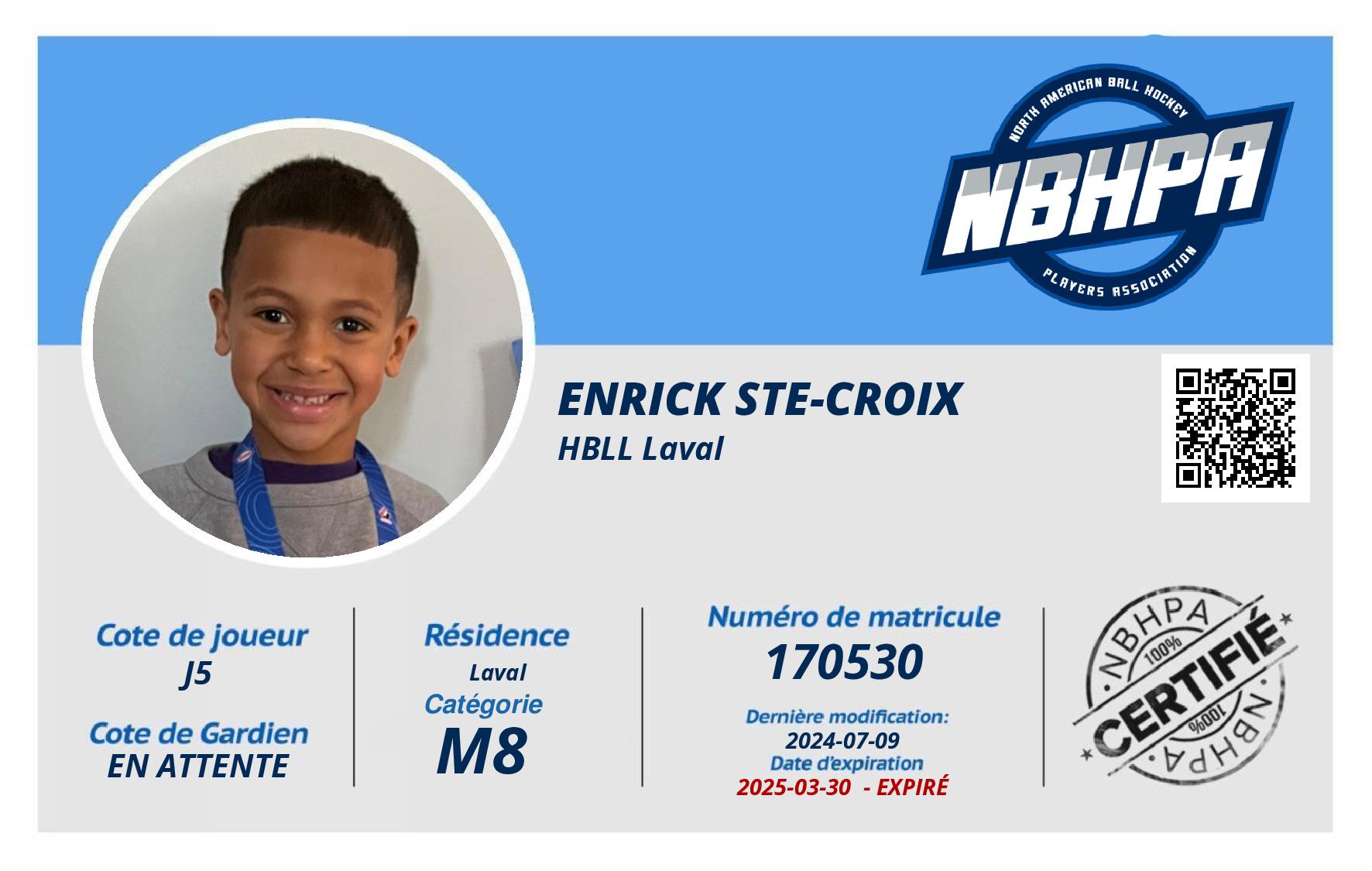 Enrick Ste-Croix 