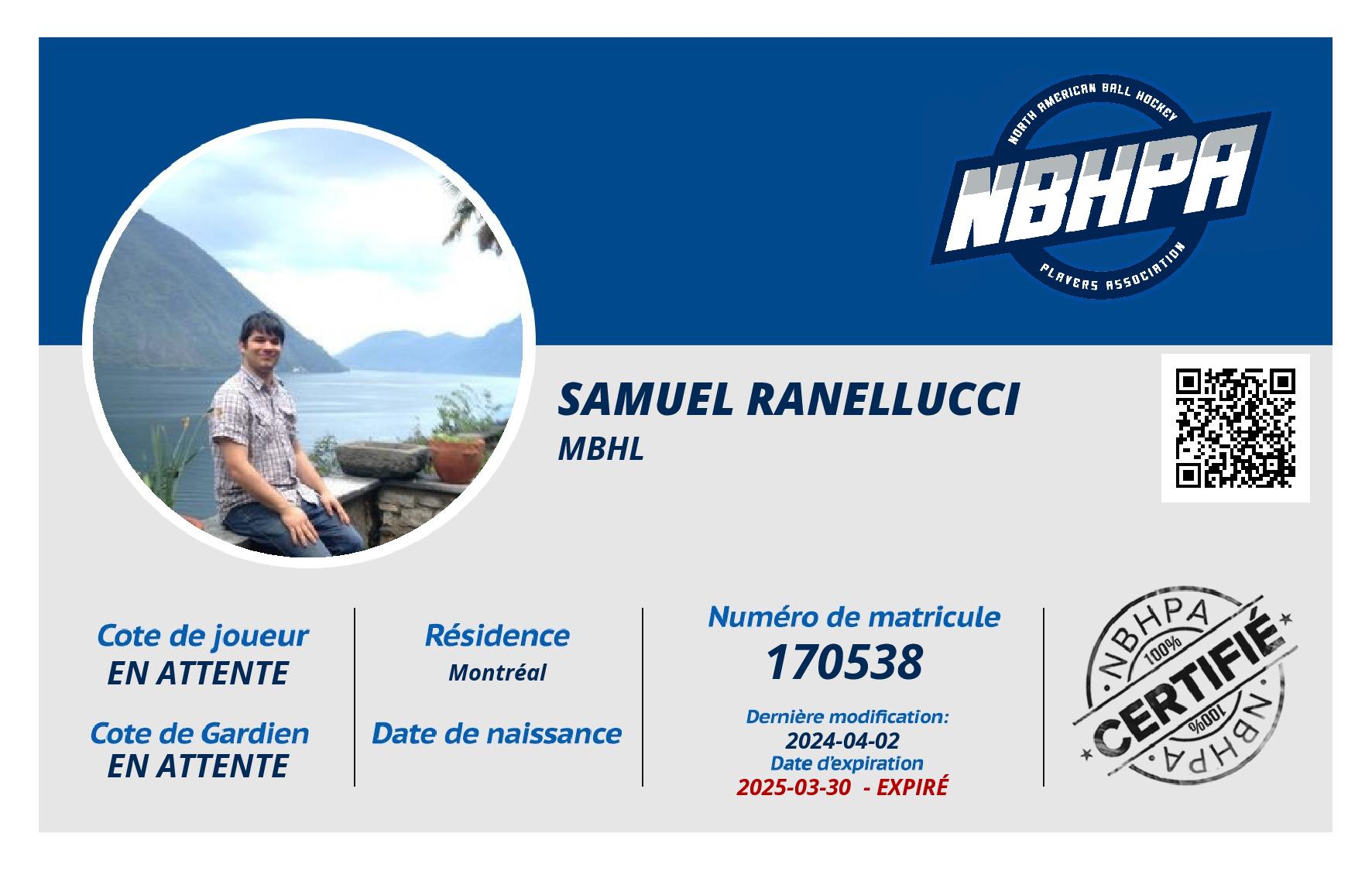 Samuel Ranellucci
