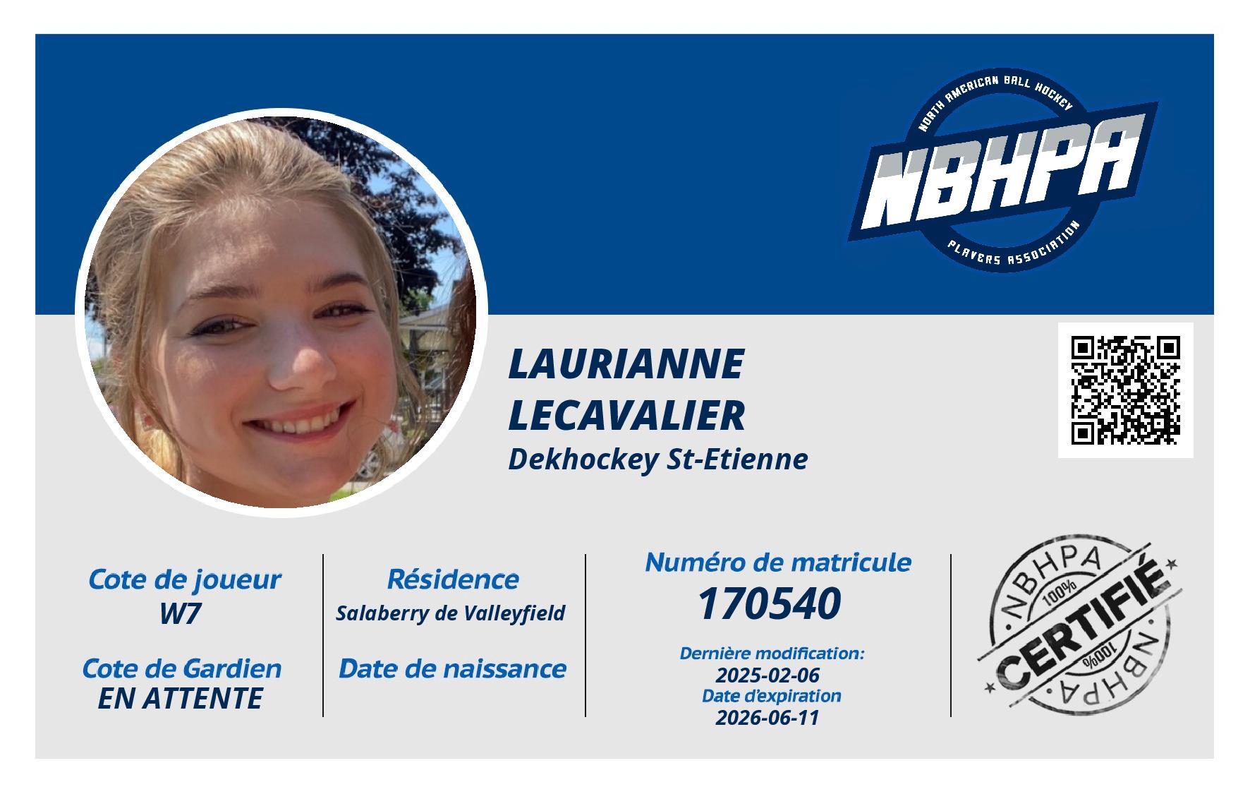 Laurianne Lecavalier