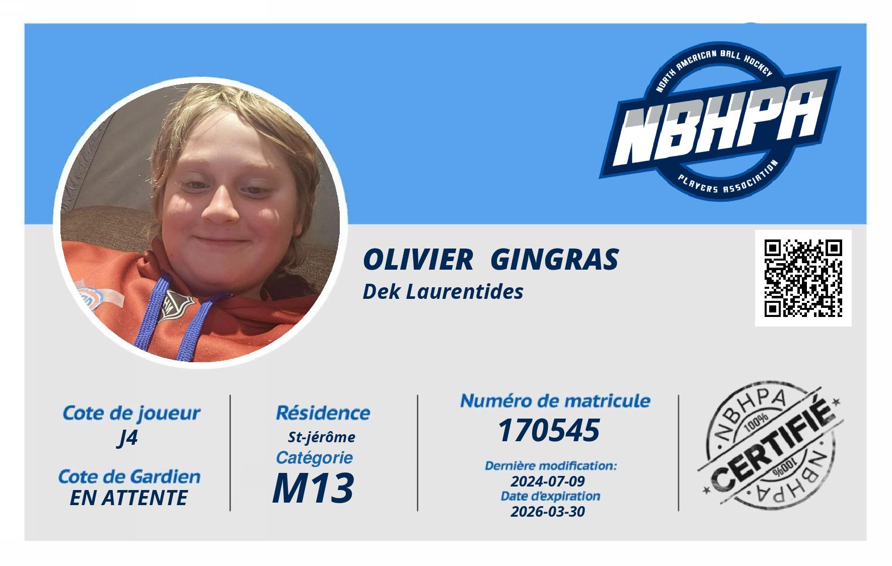Olivier  Gingras 