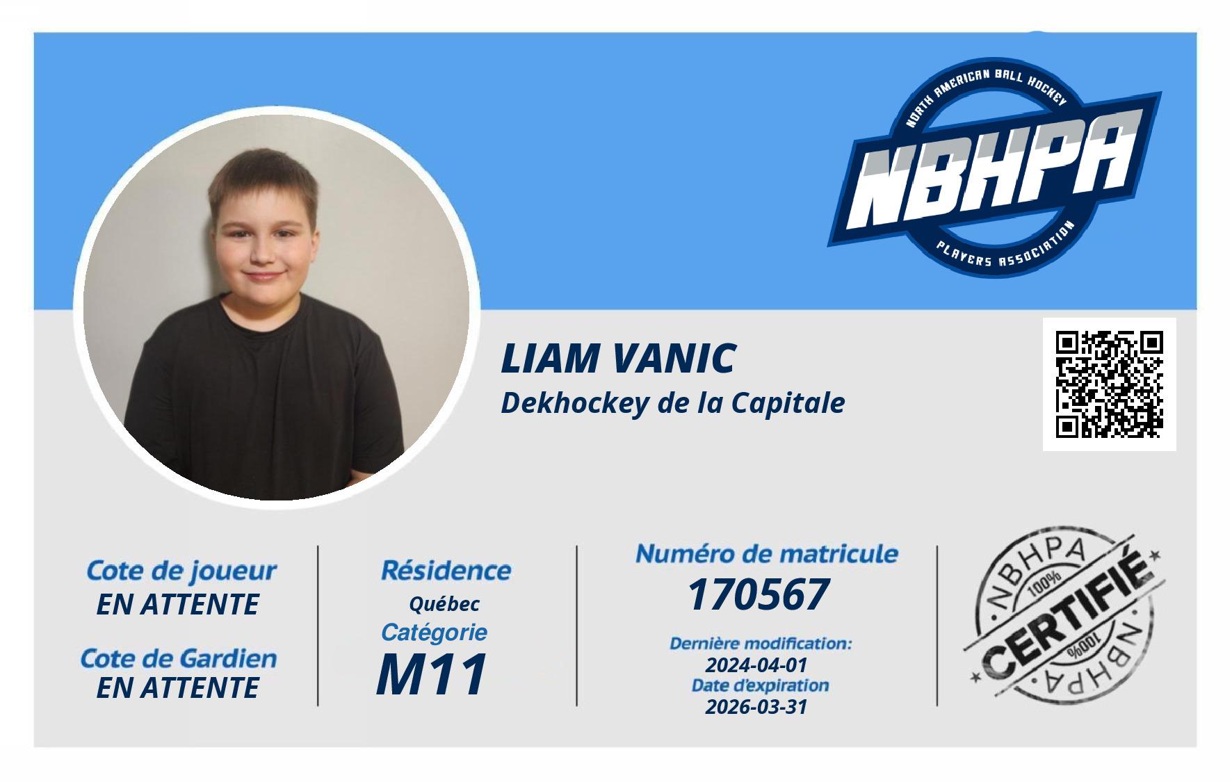 Liam Vanic