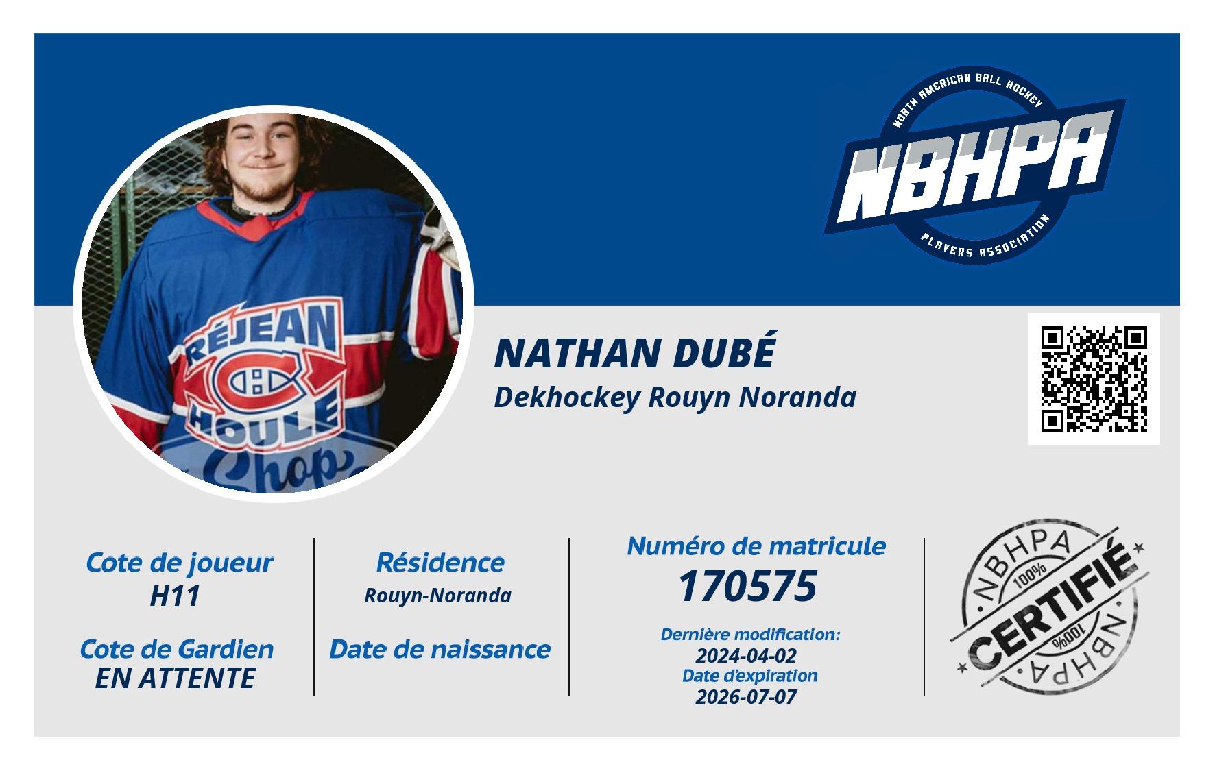 Nathan Dubé 
