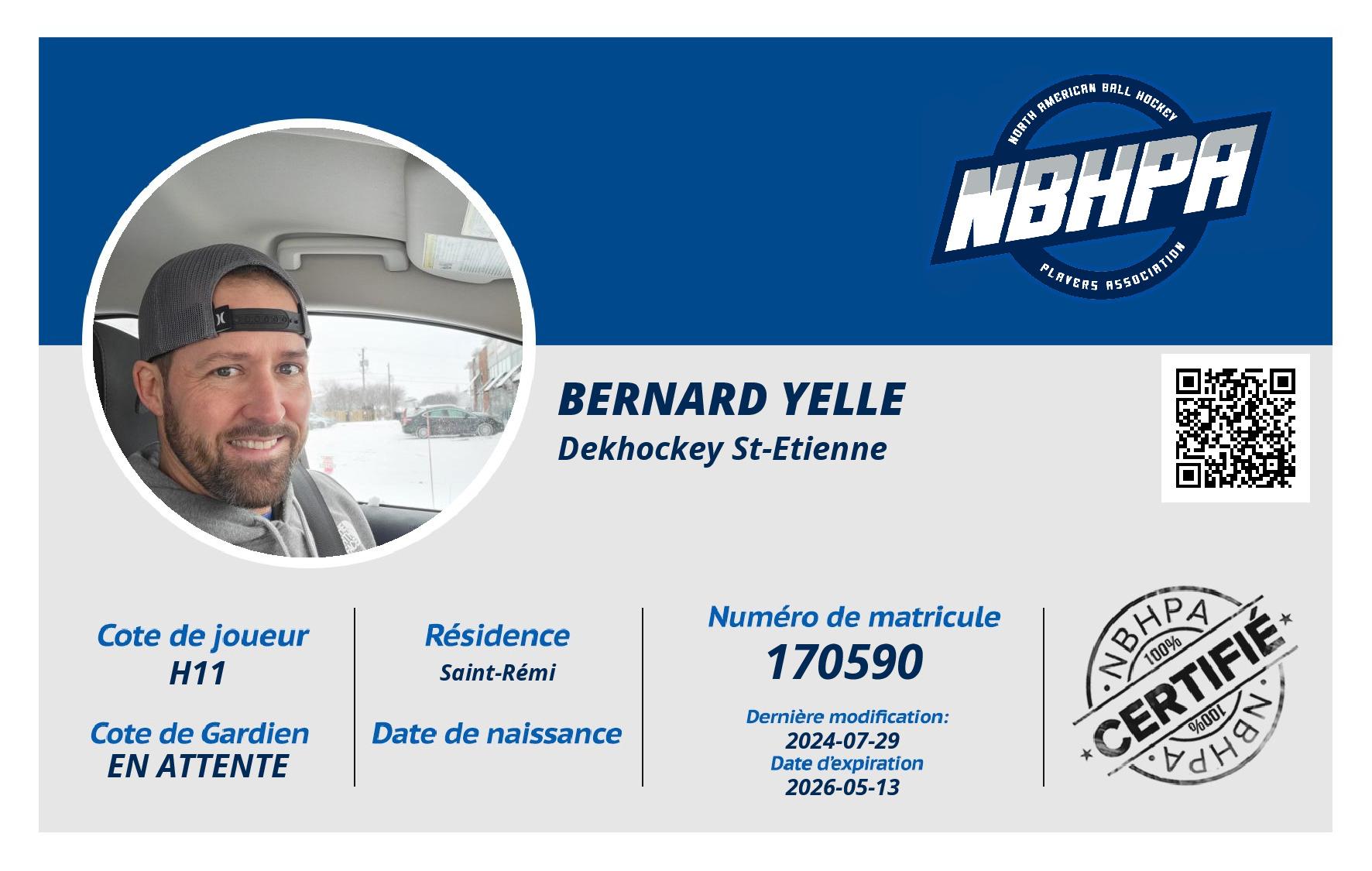 Bernard Yelle