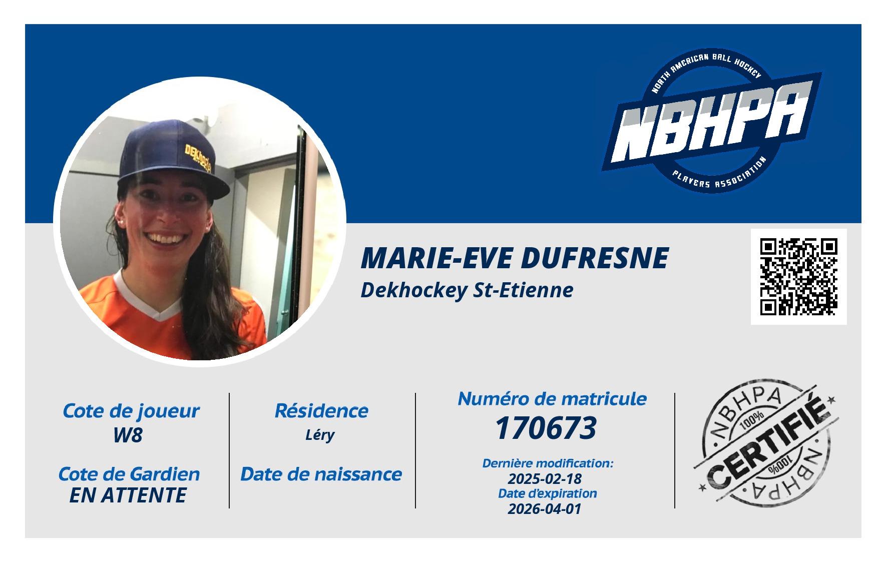 Marie-eve Dufresne
