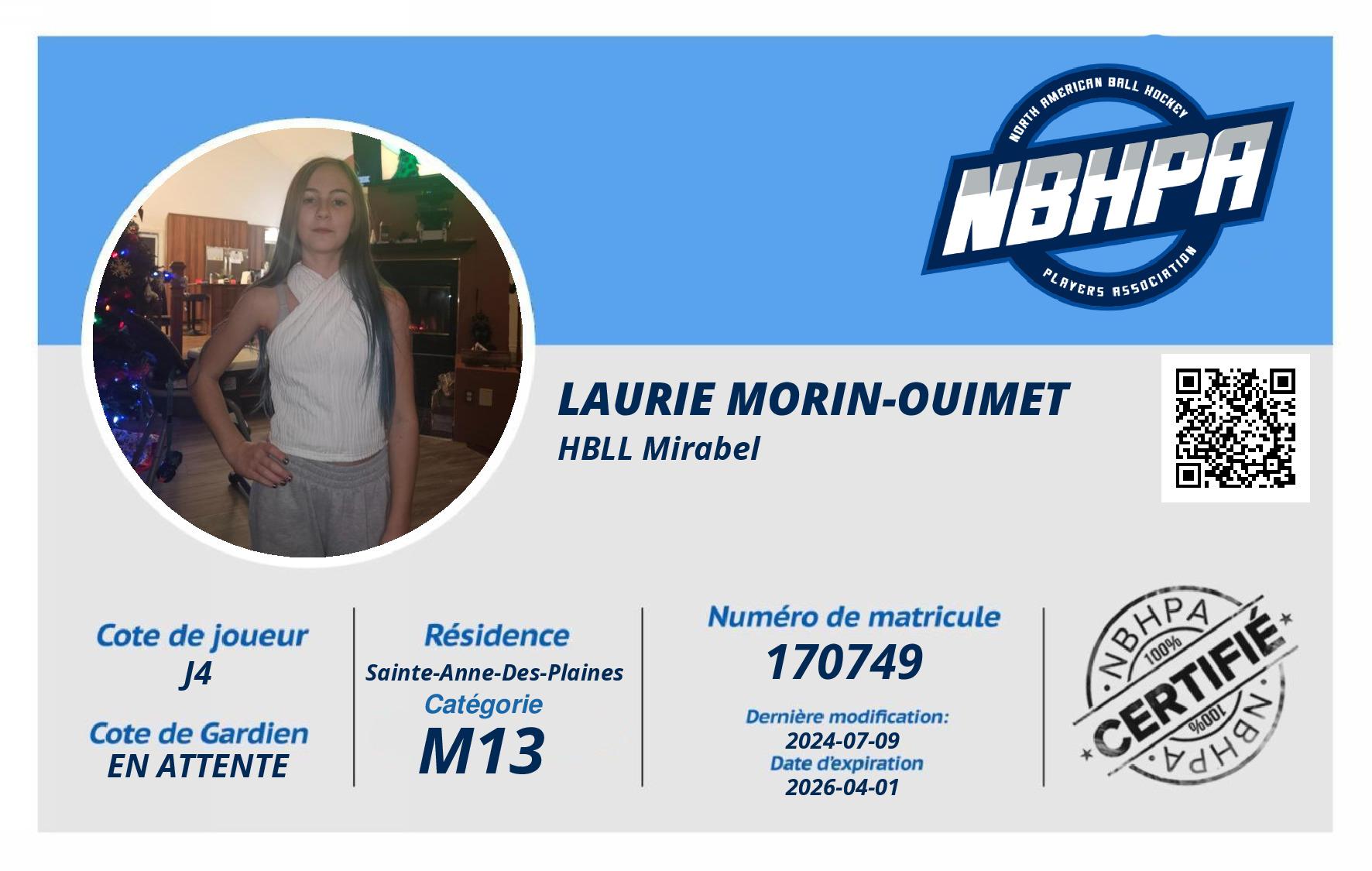 Laurie Morin-Ouimet 