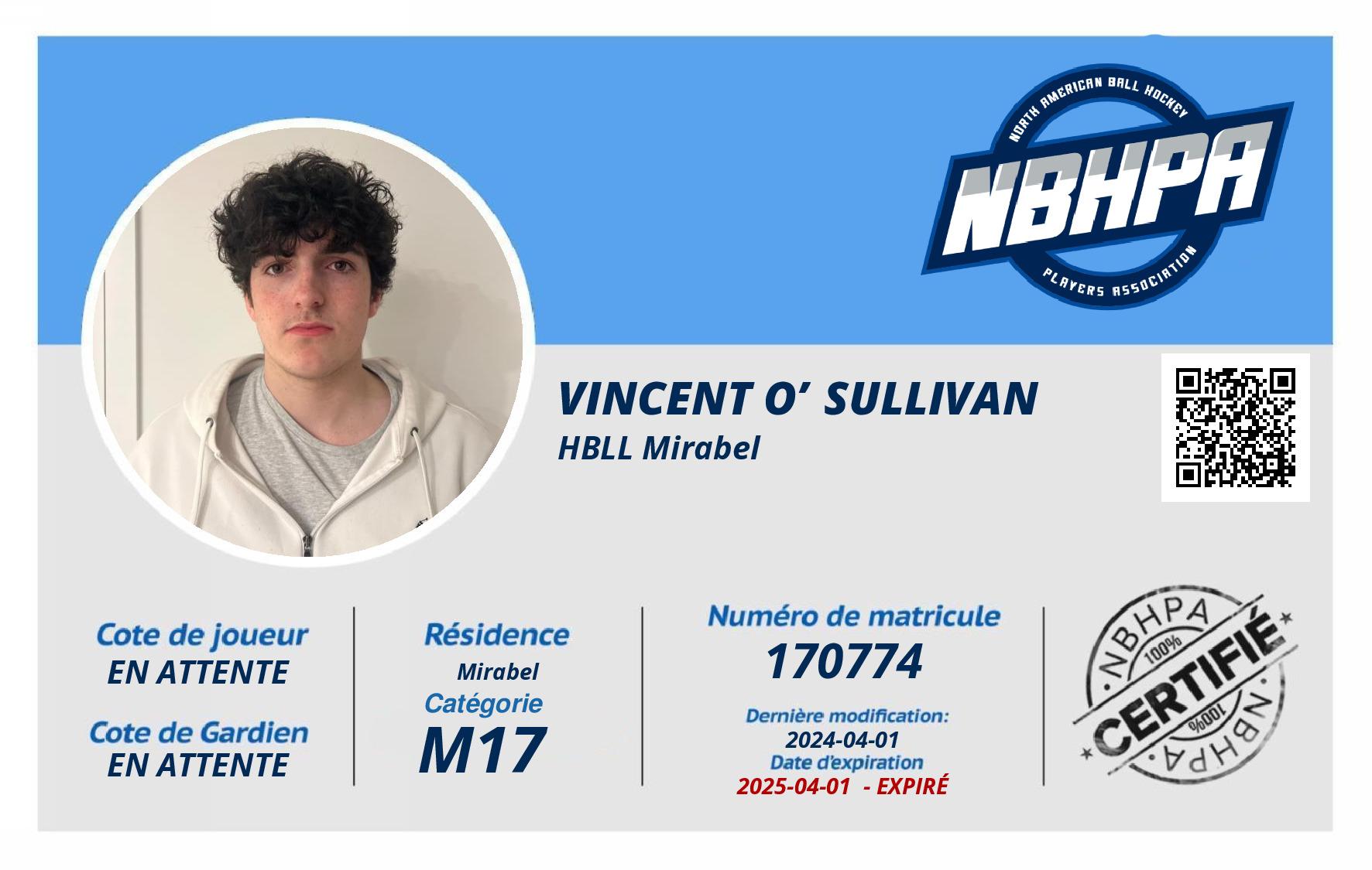 Vincent O’Sullivan