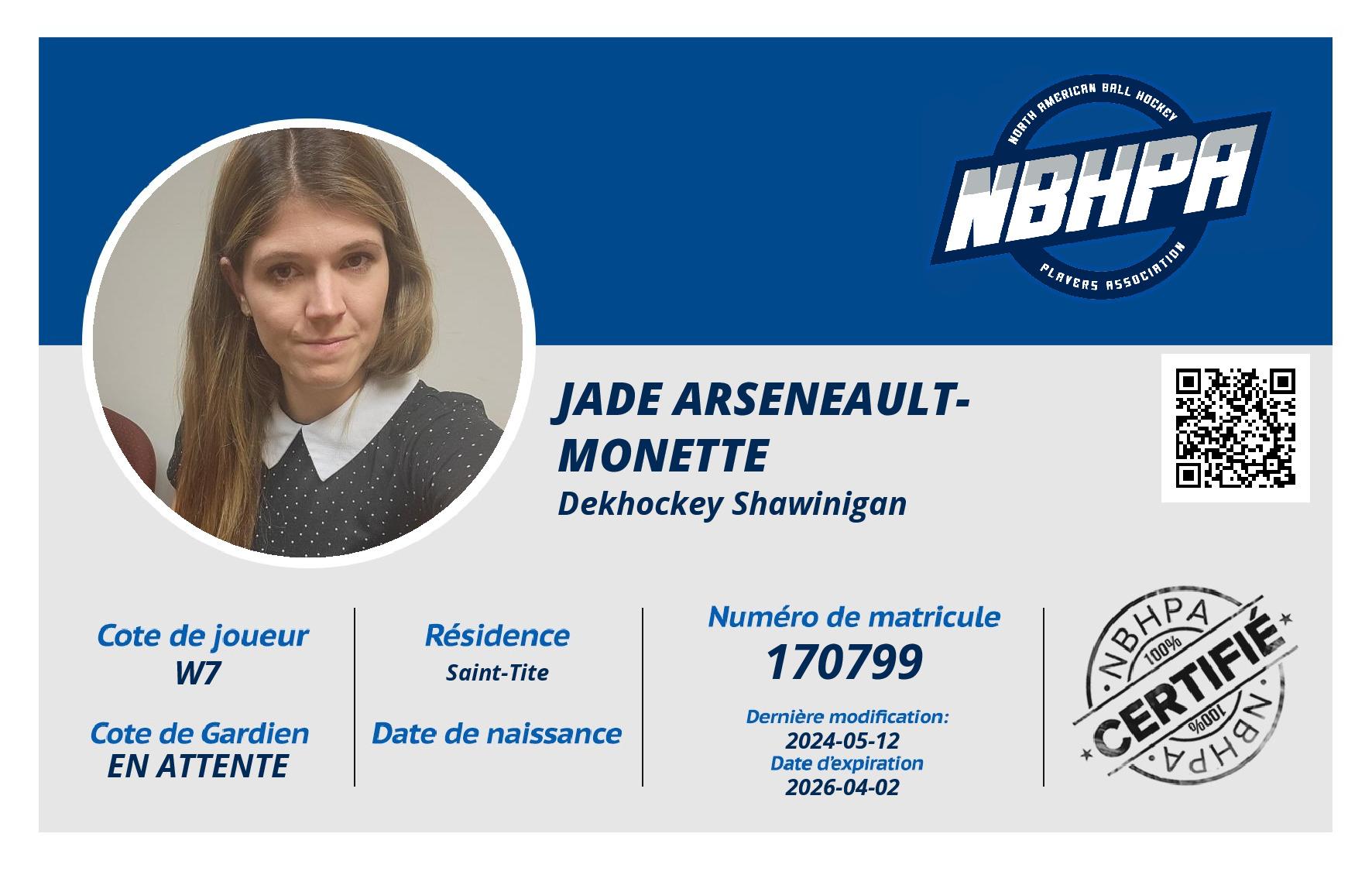 Jade Arseneault-Monette