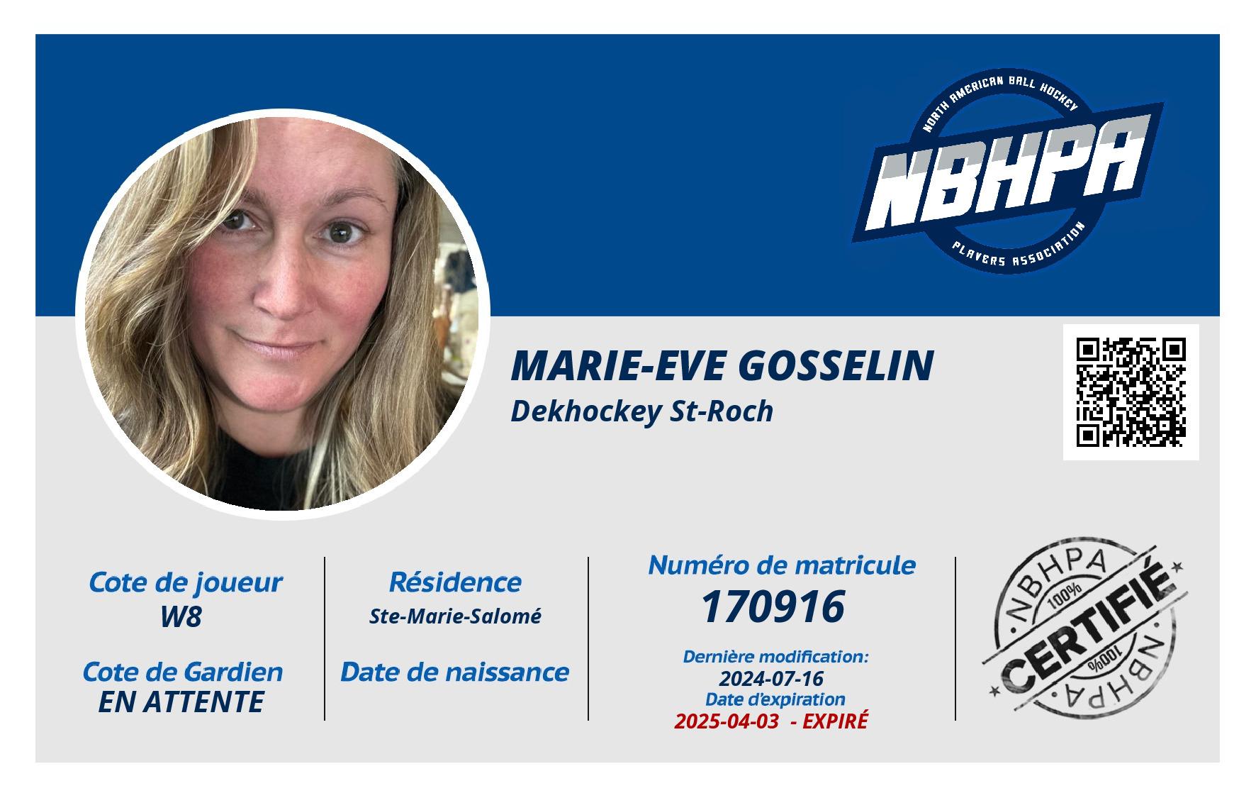 Marie-Eve Gosselin