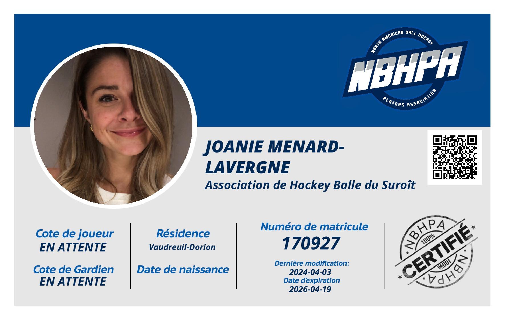 Joanie Menard-lavergne