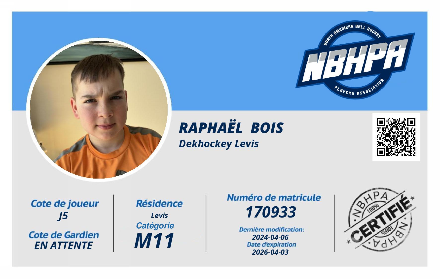 Raphaël  Bois