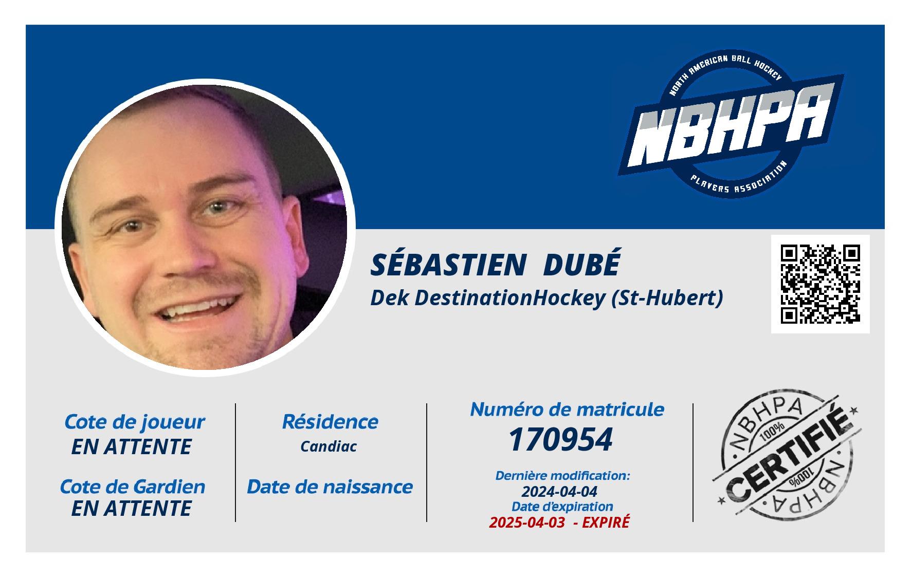 Sébastien  Dubé 